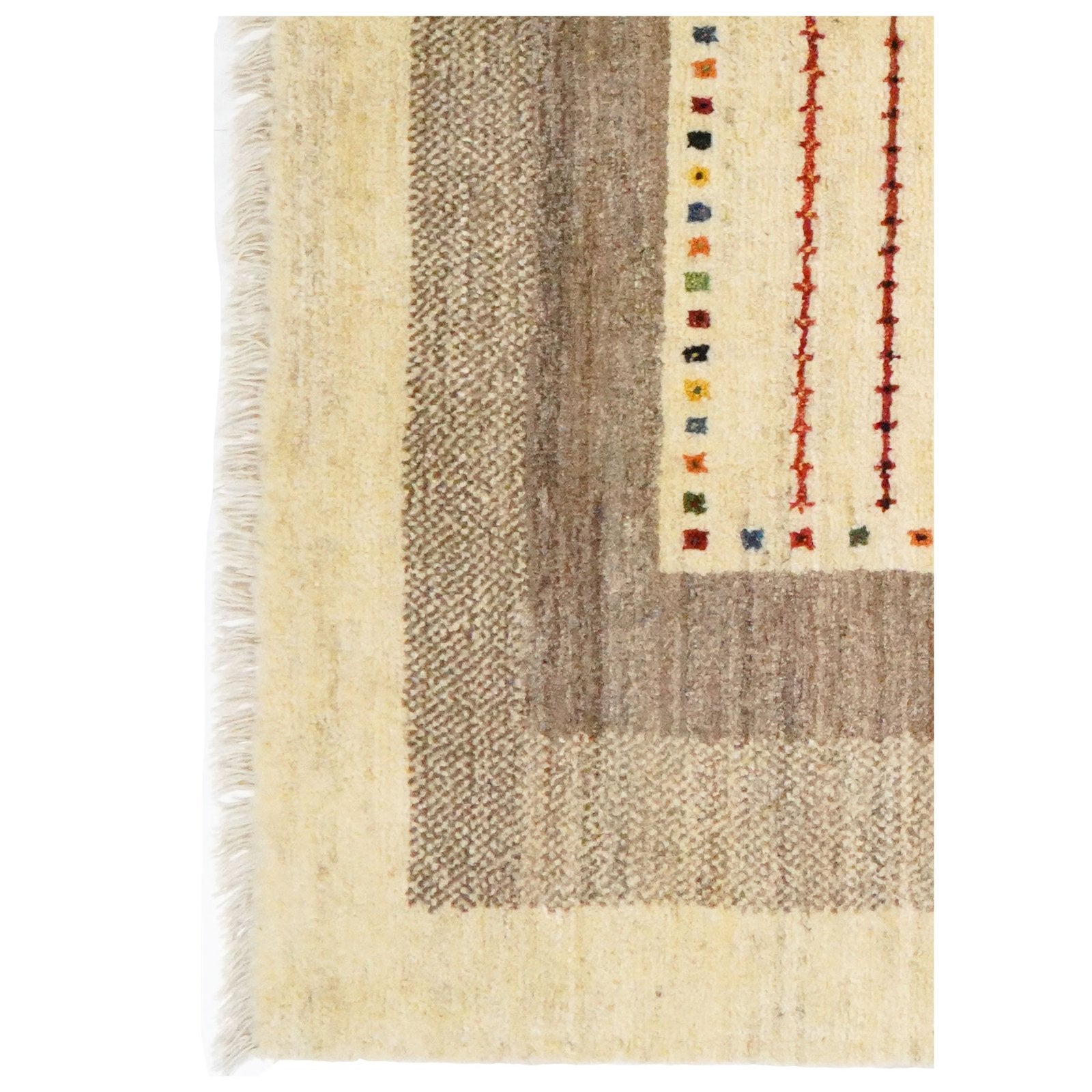 Gabbeh Sonnat — Hand-knotted, 147x198 cm, Beige, 100% Virgin Wool | View 3