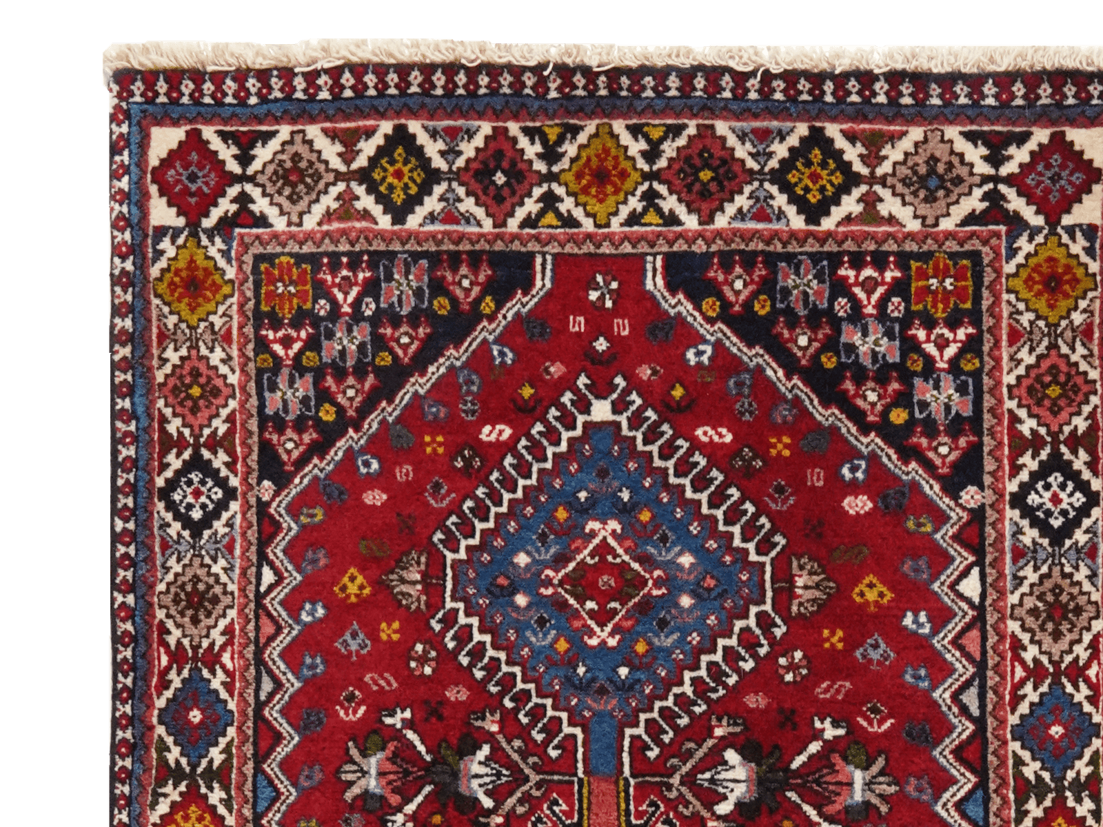 Yalameh — Hand-knotted, 79x294 cm, Red, 100% Virgin Wool | View 3