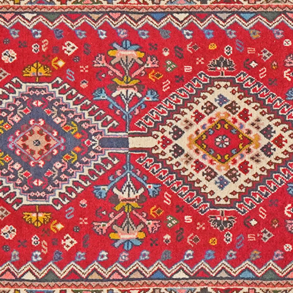 Yalameh — Hand-knotted, 79x294 cm, Red, 100% Virgin Wool | View 4