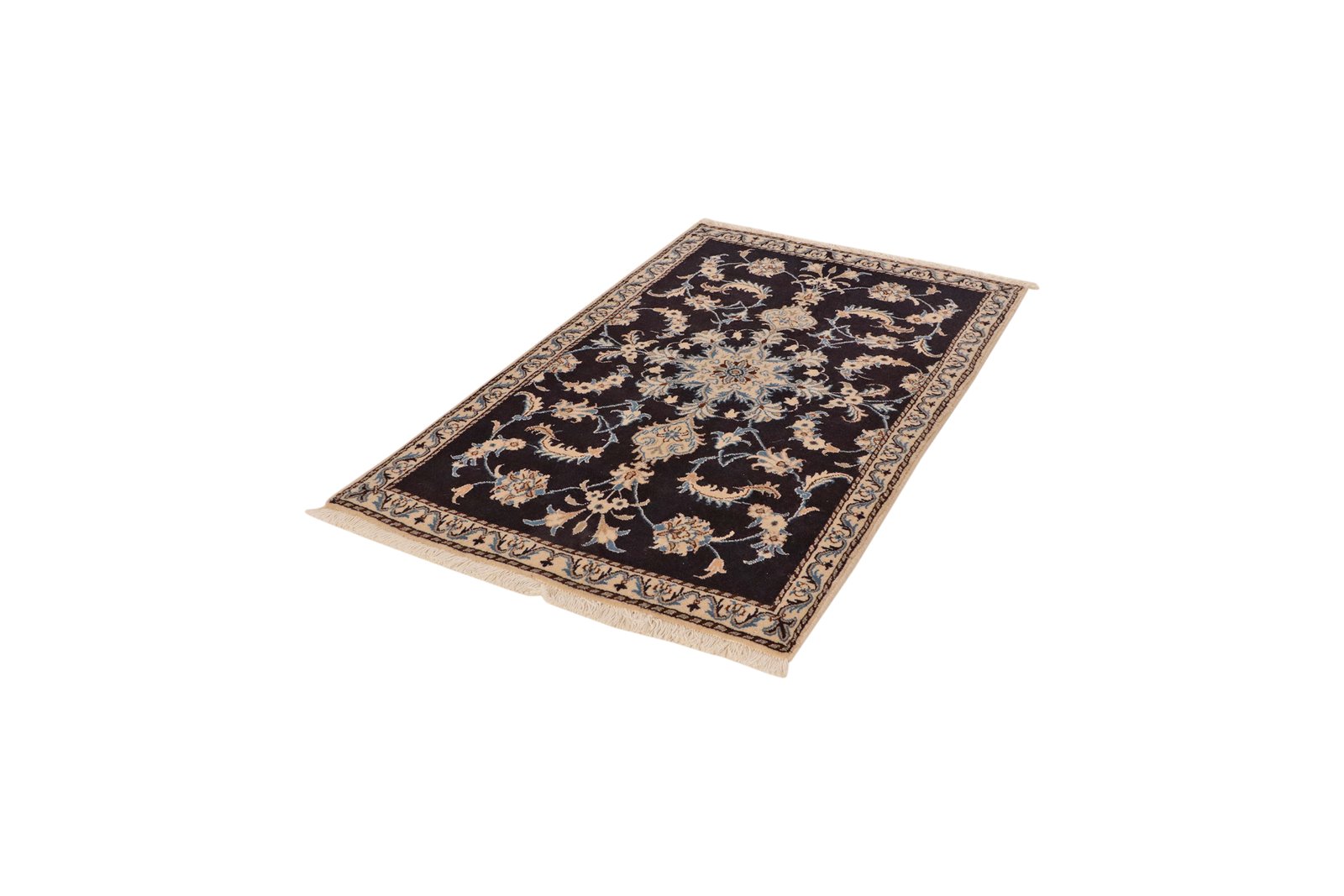 Nain 12La — Hand-knotted, 86x137 cm, Blue, 100% Virgin Wool | View 5