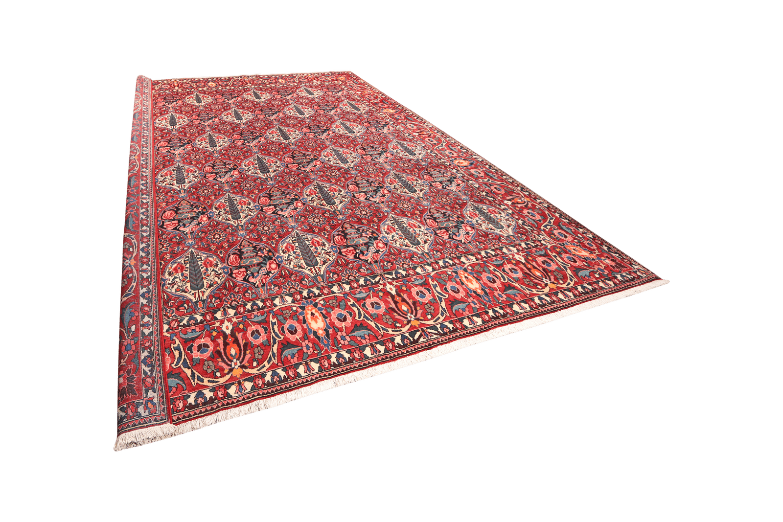 Bakhtiar — Hand-knotted, 315x413 cm, Red, 100% Virgin Wool | View 5