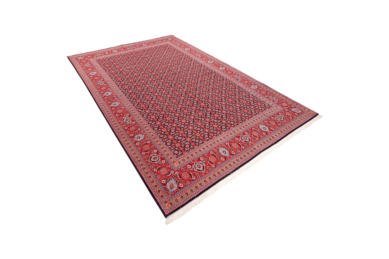 Tabriz 50 Raj — Hand-knotted, 202x305 cm, Blue, 100% Virgin Wool | View 5