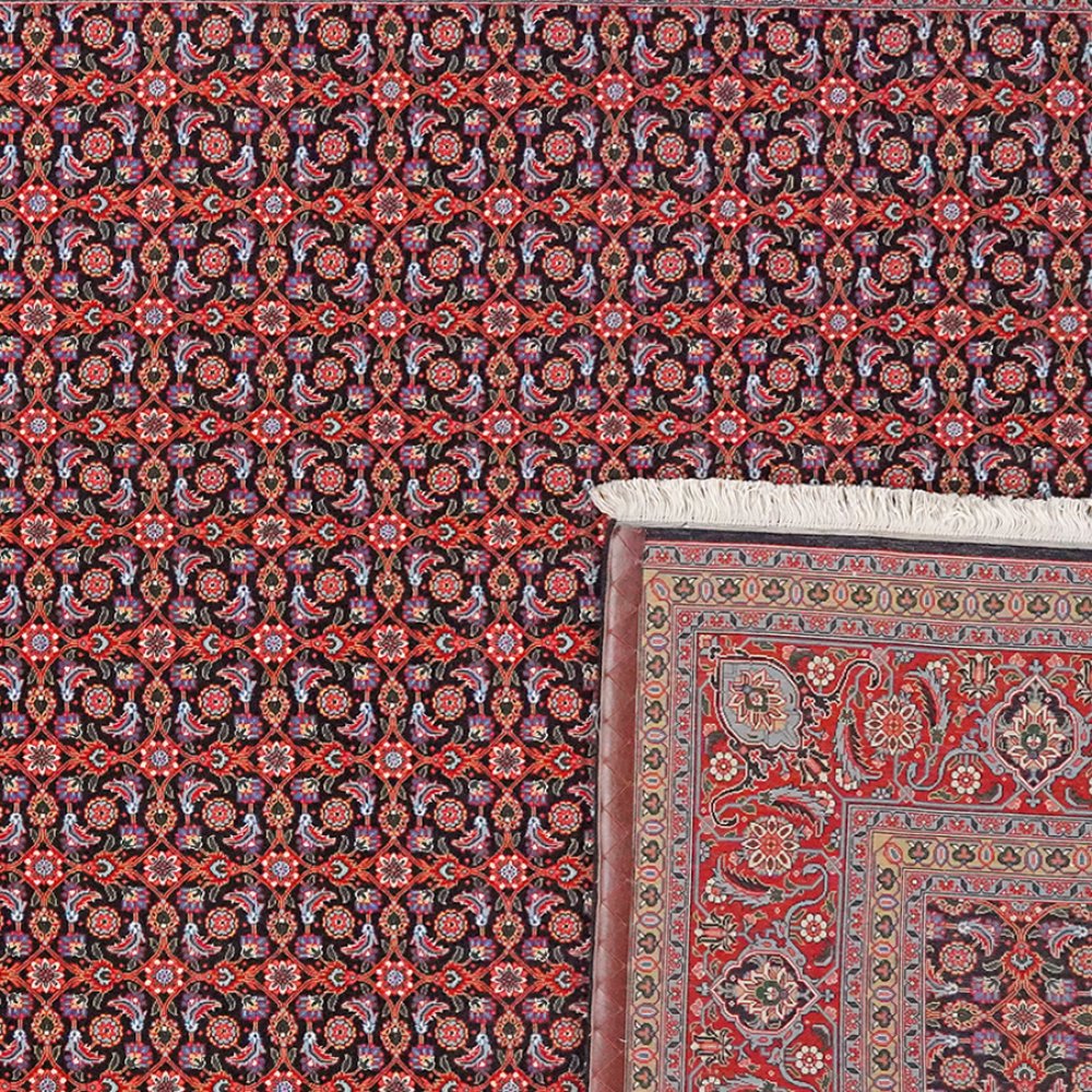 Tabriz 50 Raj — Hand-knotted, 202x305 cm, Blue, 100% Virgin Wool | View 6