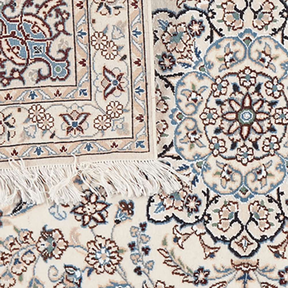 Nain 9La — Hand-knotted, 102x151 cm, Beige, 100% Virgin Wool | View 6