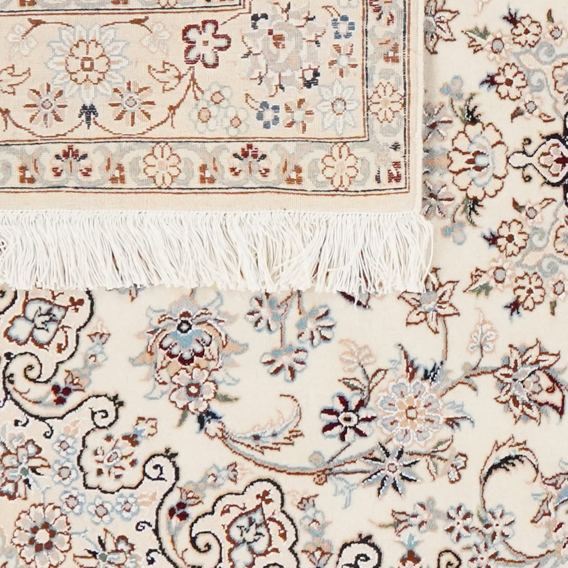 Nain 6La — Hand-knotted, 100x152 cm, Beige, 100% Virgin Wool | View 6