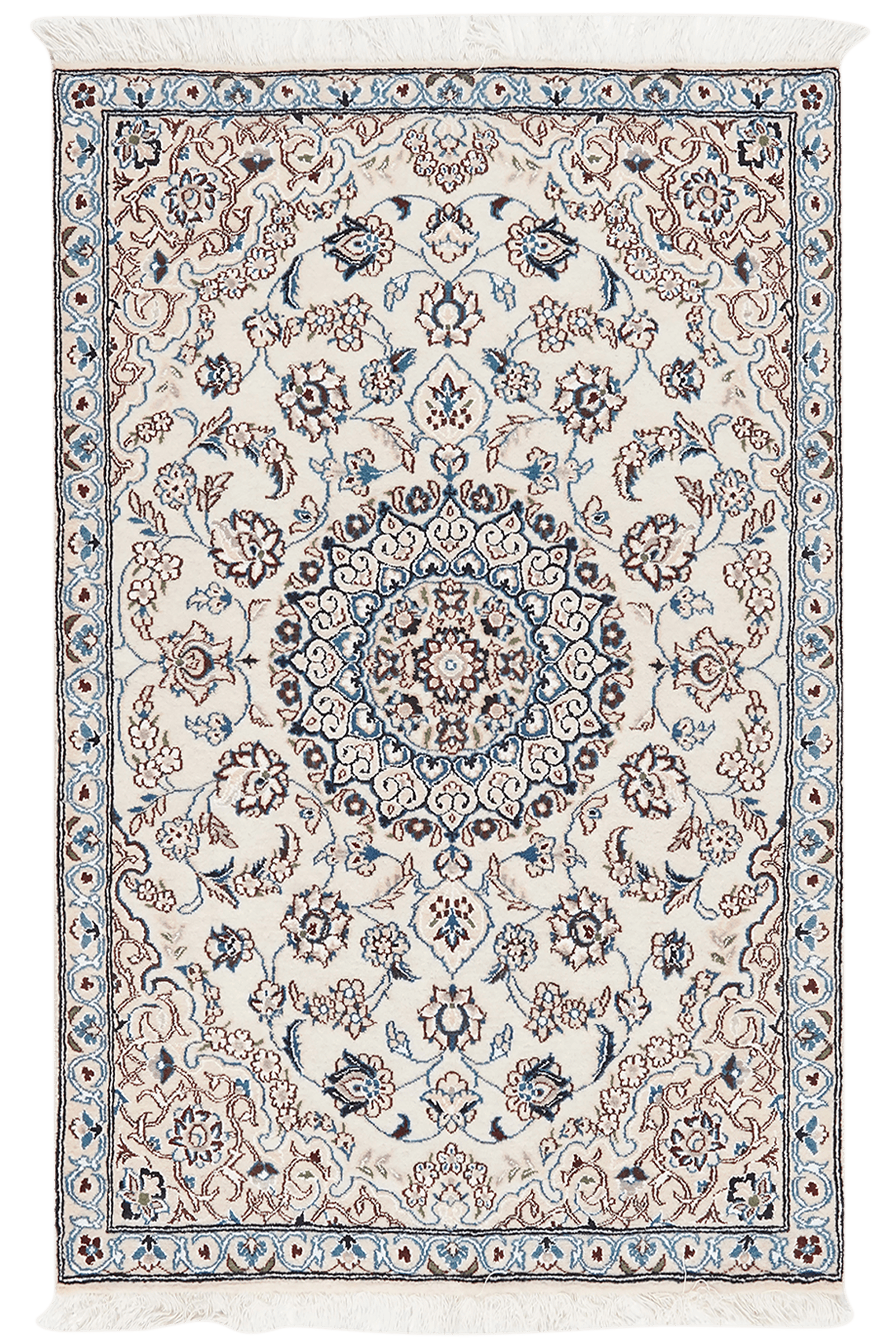 Nain 9La — Hand-knotted, 90x139 cm, Beige, 100% Virgin Wool | Main view