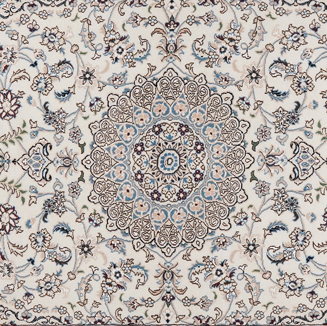 Nain 9La — Hand-knotted, 155x241 cm, Beige, 100% Virgin Wool | View 4