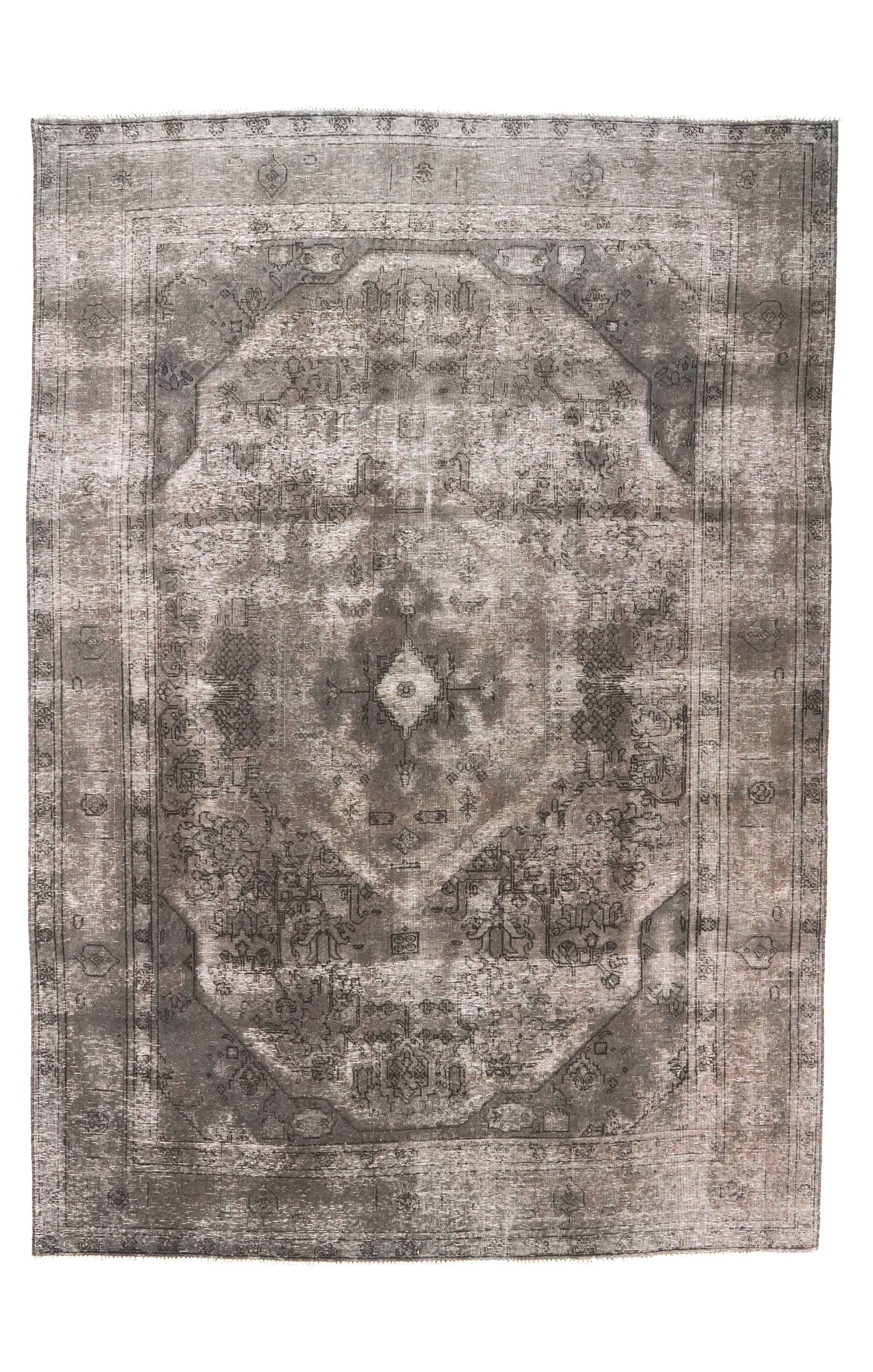 Vintage — Handgefertigt, 295x207 cm, Grau, 100% Virgin Wool | Main view