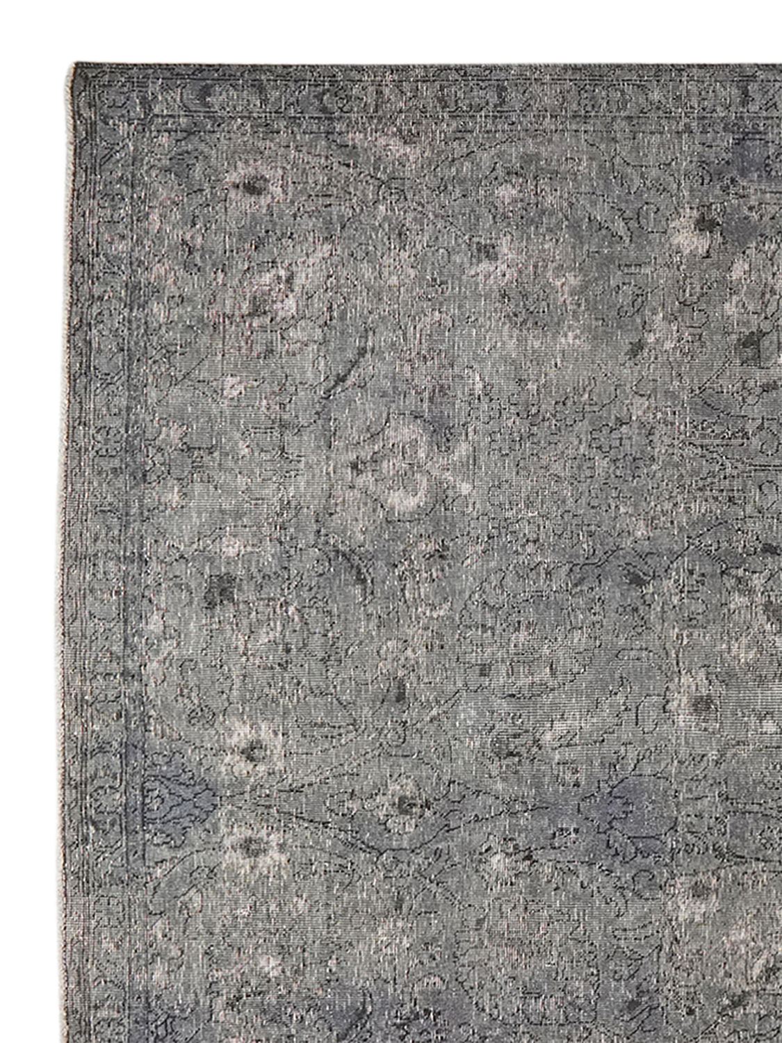 Vintage — Handgefertigt, 322x226 cm, Blau, 100% Virgin Wool | View 4