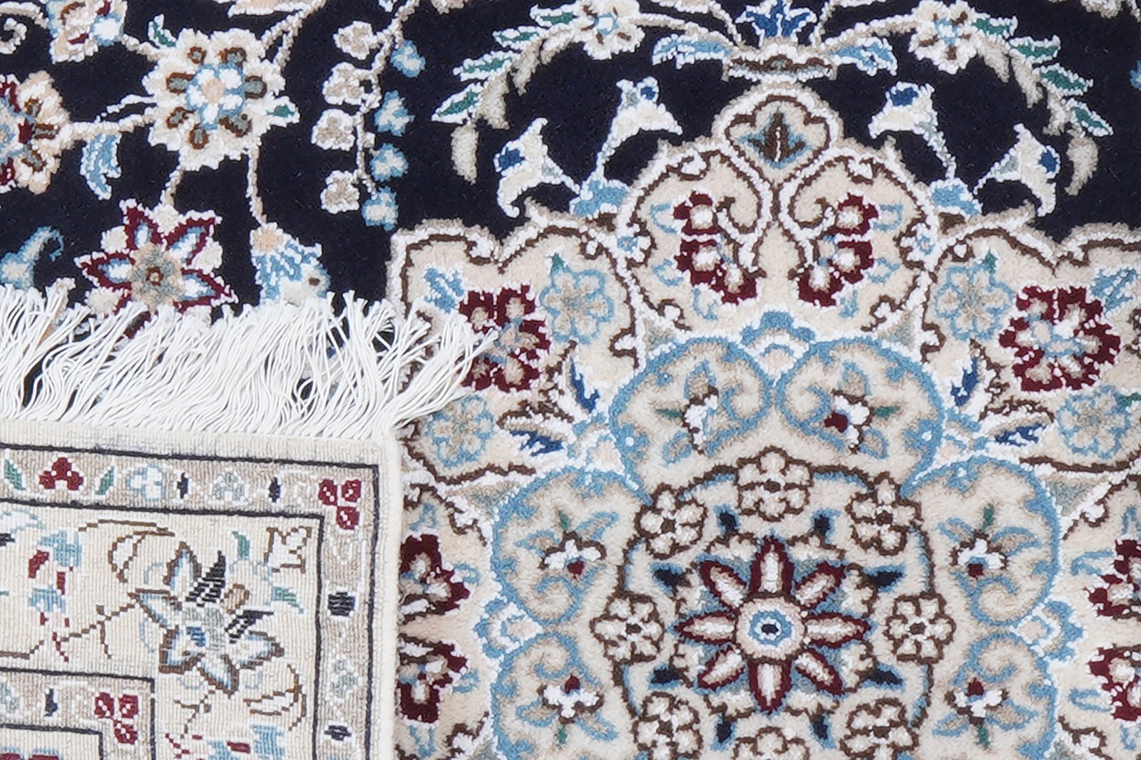 Nain 9La — Hand-knotted, 98x149 cm, Blue, 100% Virgin Wool | View 6
