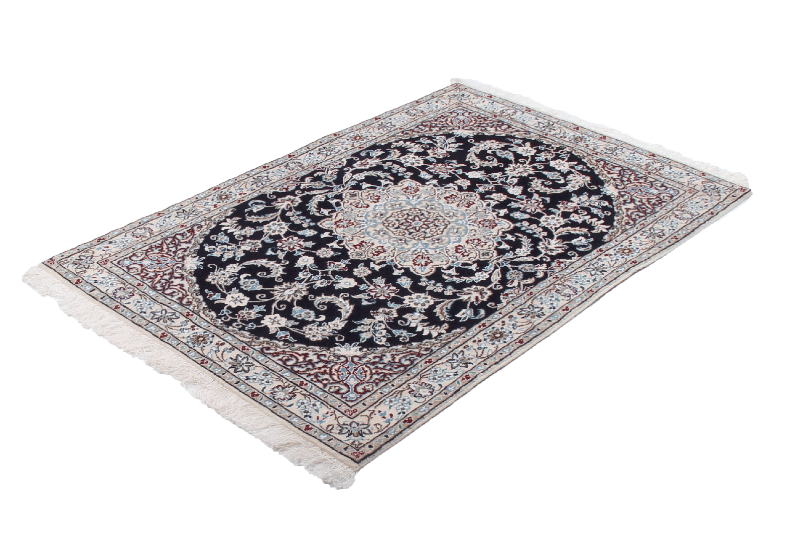 Nain 9La — Hand-knotted, 98x149 cm, Blue, 100% Virgin Wool | View 8