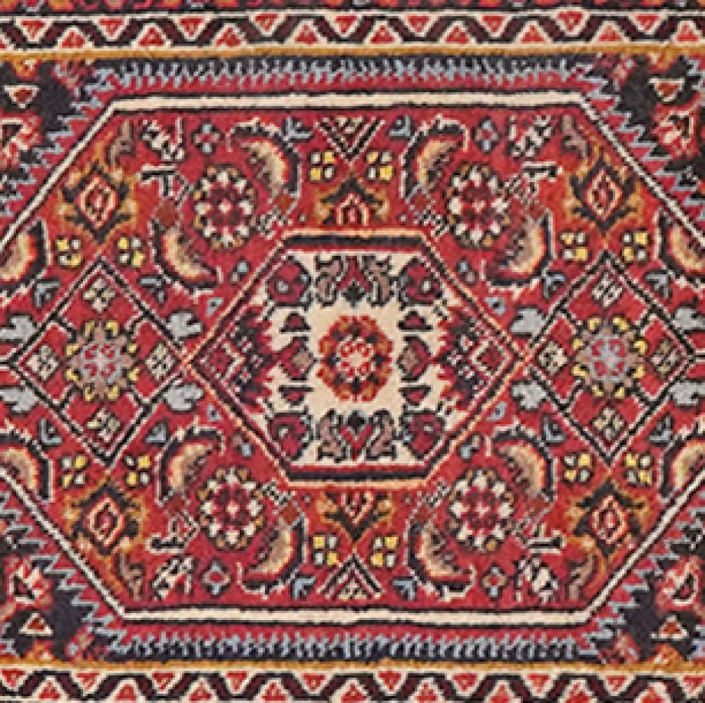 Bidjar Zandjan — Hand-knotted, 42x60 cm, Blue, 100% Virgin Wool | View 4