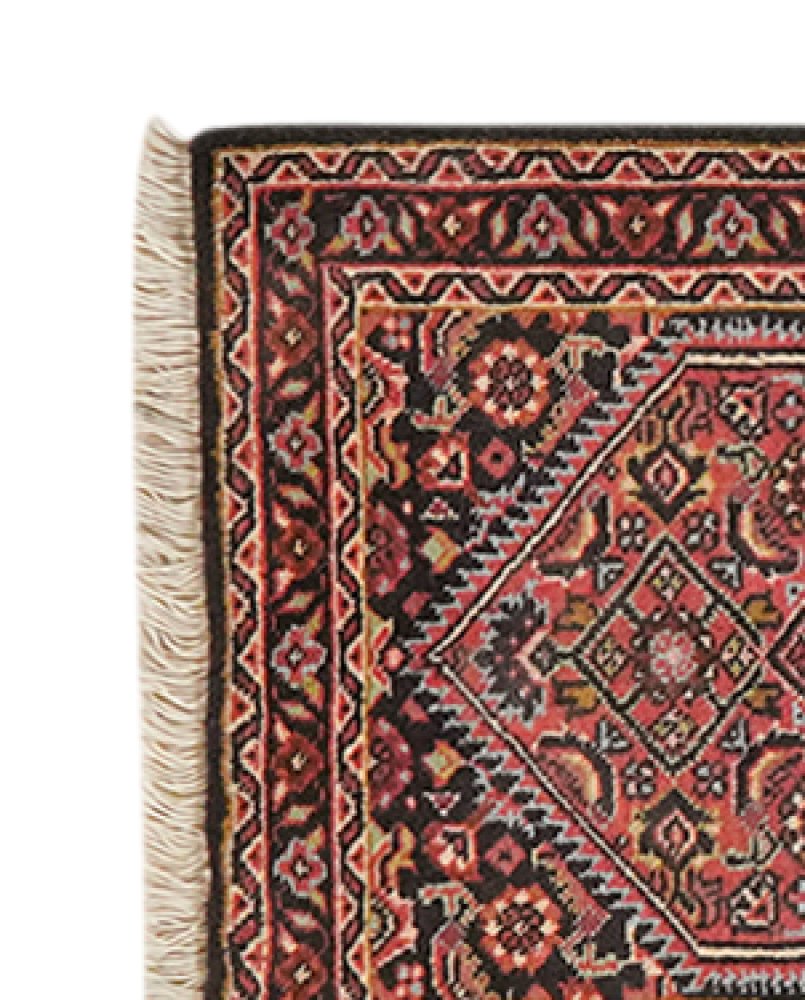 Bidjar Zandjan — Hand-knotted, 40x59 cm, Blue, 100% Virgin Wool | View 3