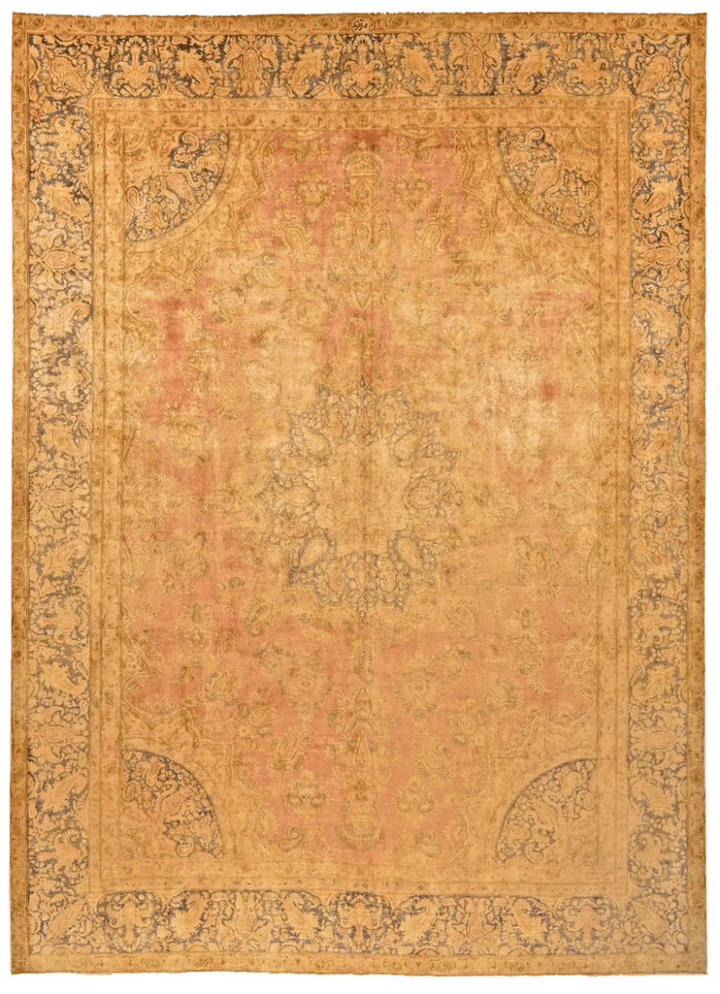 Vintage — Hand-knotted, 289x395 cm, Yellow, 100% Virgin Wool | Main view