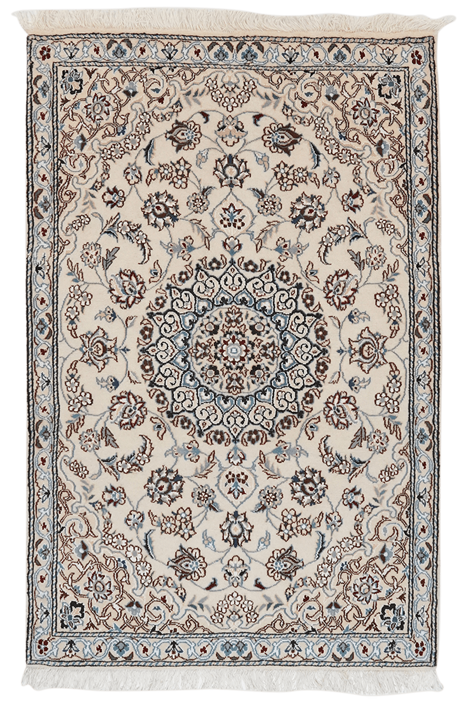 Nain 9La — Hand-knotted, 90x140 cm, Beige, 100% Virgin Wool | Main view