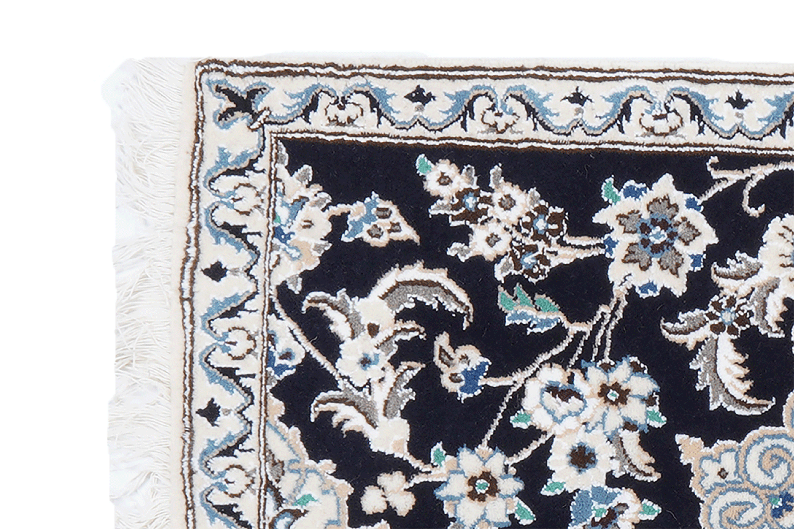 Nain 9La — Hand-knotted, 77x112 cm, Blue, 100% Virgin Wool | View 3