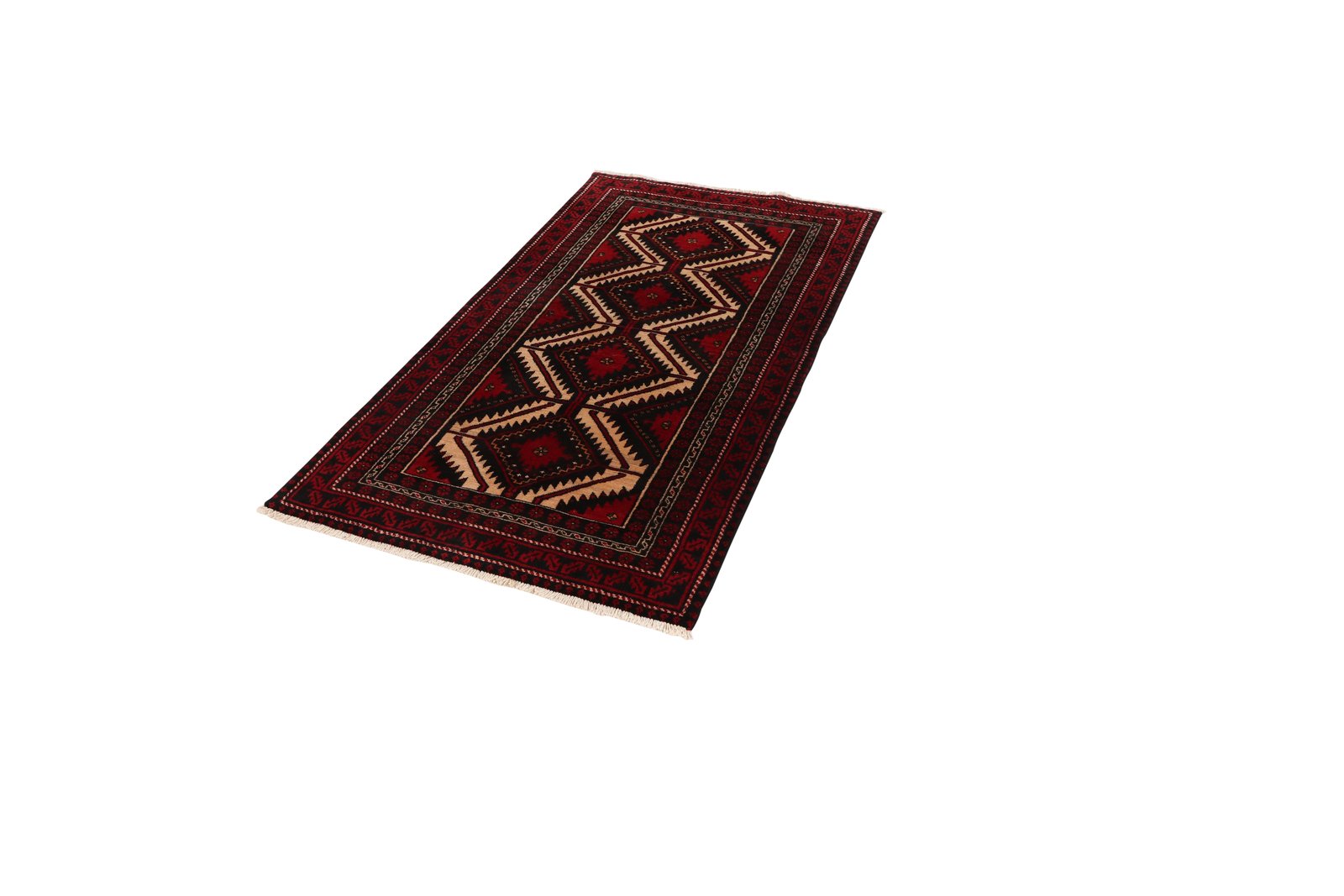 Belutch — Hand-knotted, 96x176 cm, Beige, 100% Virgin Wool | View 5