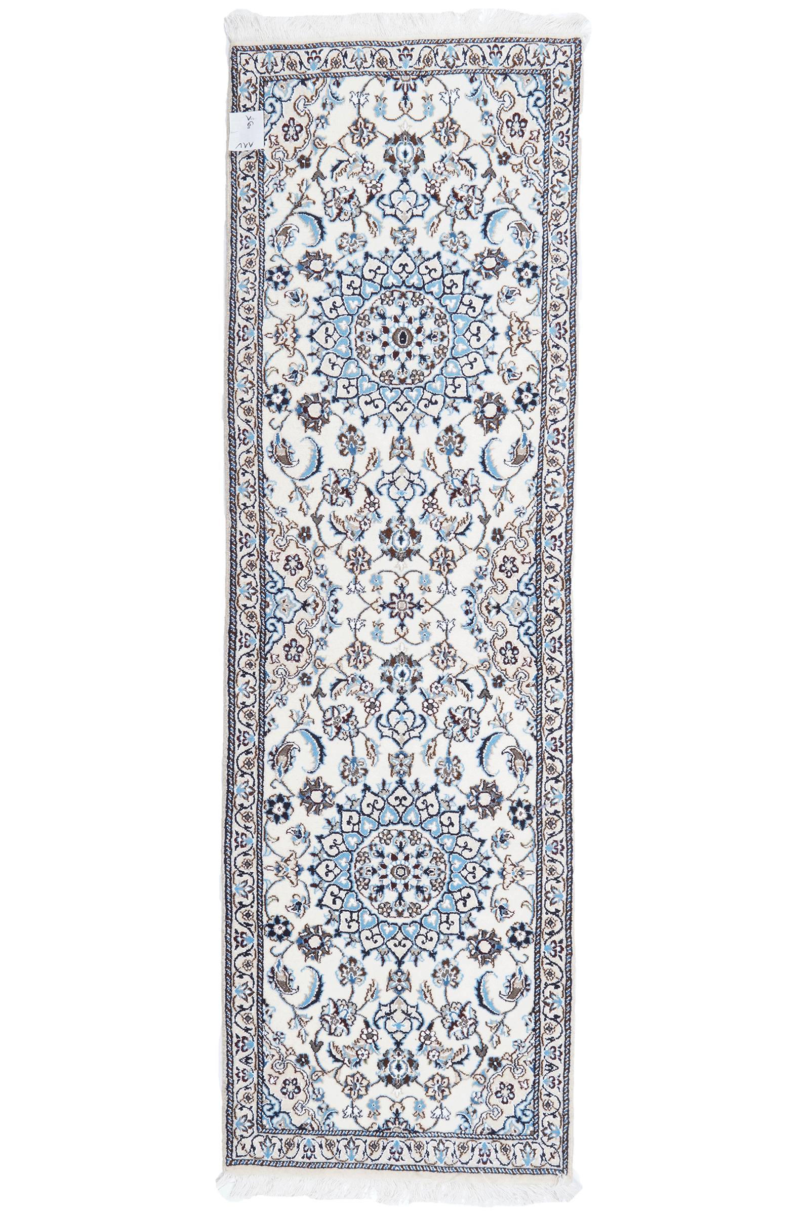 Nain 9La — Handgefertigt, 199x61 cm, Beige, 100% Virgin Wool | Main view