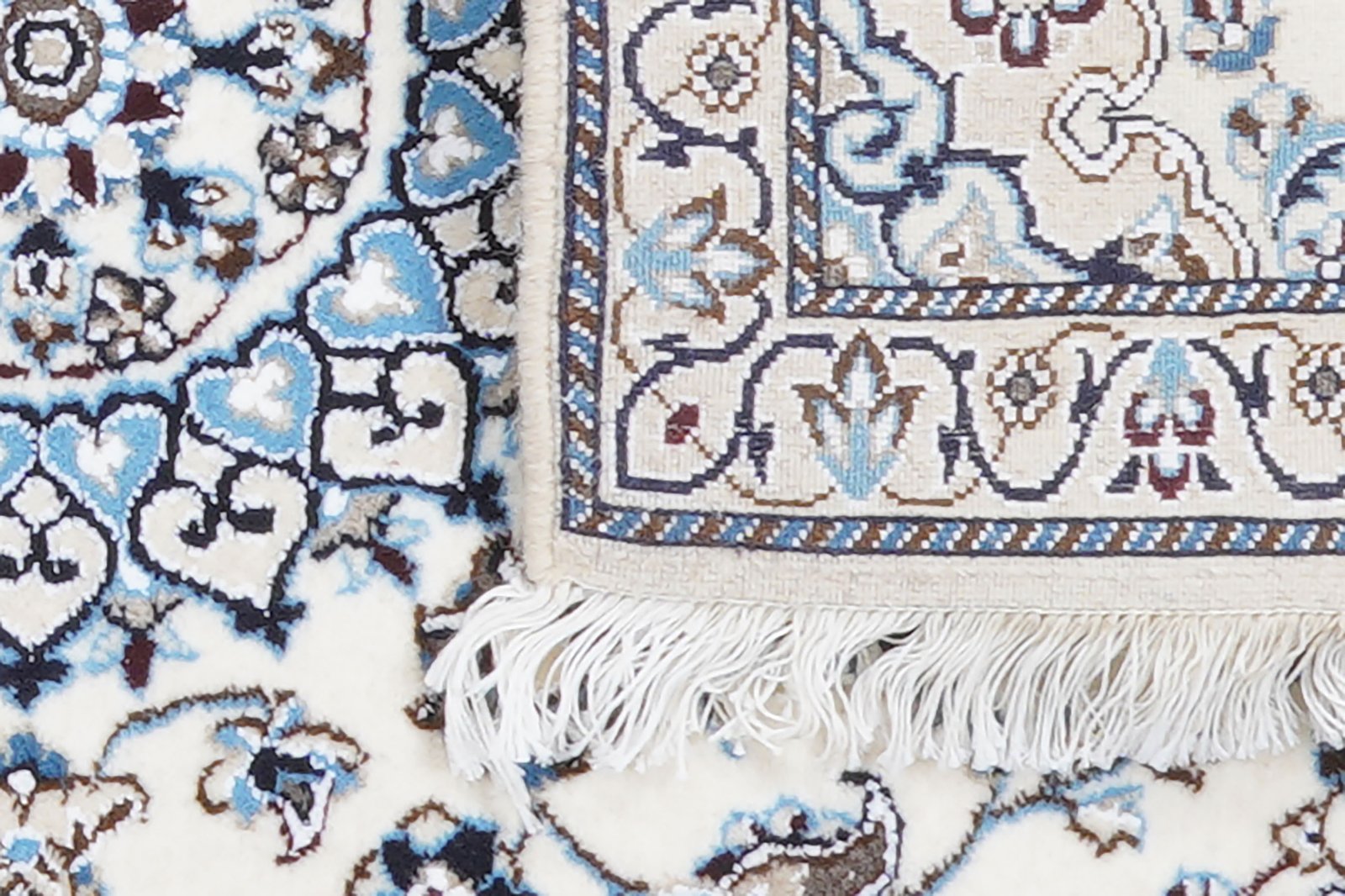 Nain 9La — Hand-knotted, 61x199 cm, Beige, 100% Virgin Wool | View 6