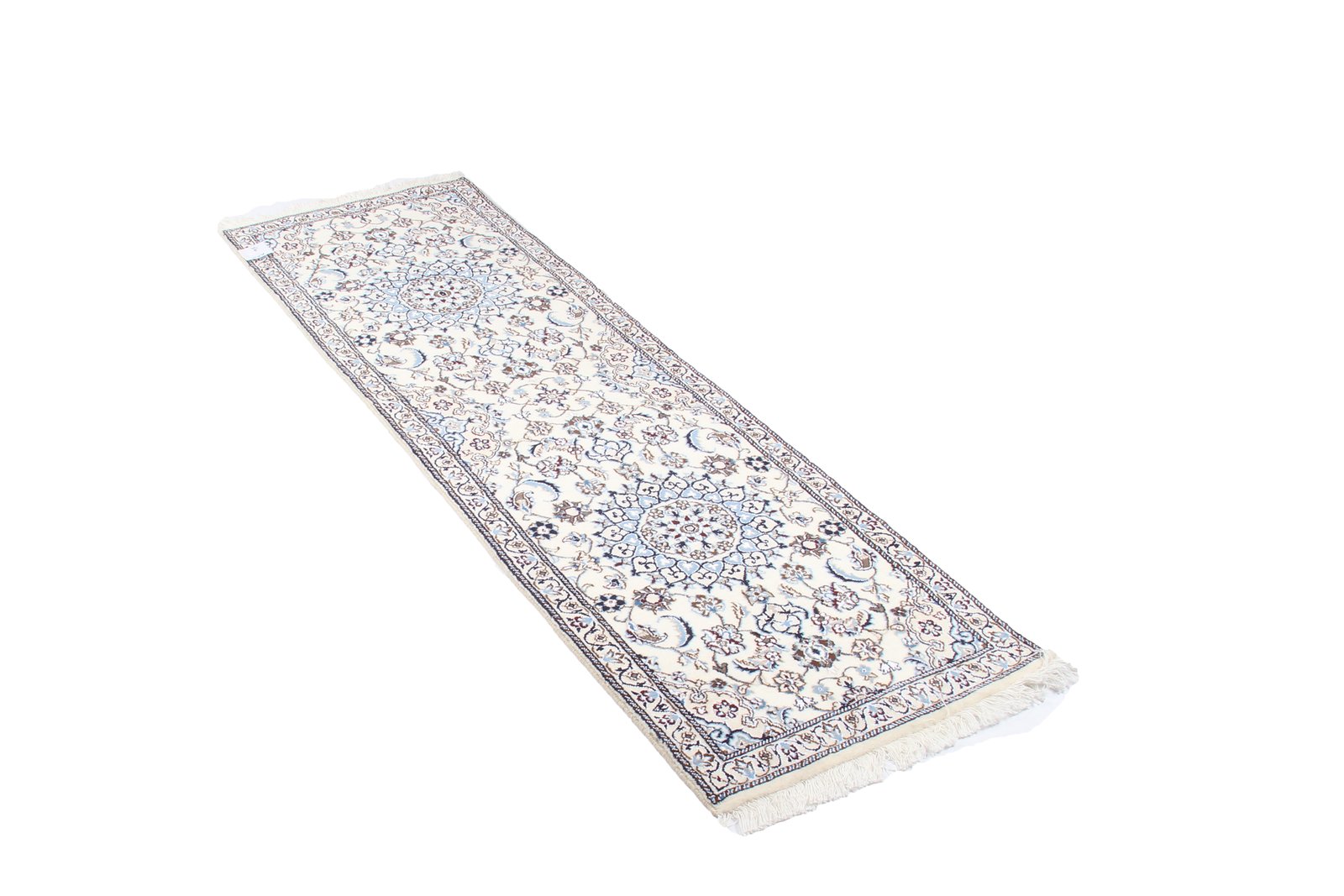 Nain 9La — Hand-knotted, 61x199 cm, Beige, 100% Virgin Wool | View 8