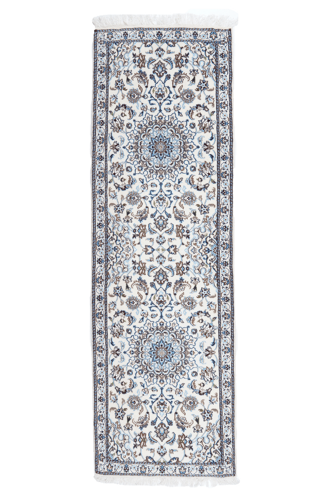 Nain 9La — Hand-knotted, 64x202 cm, Beige, 100% Virgin Wool | Main view
