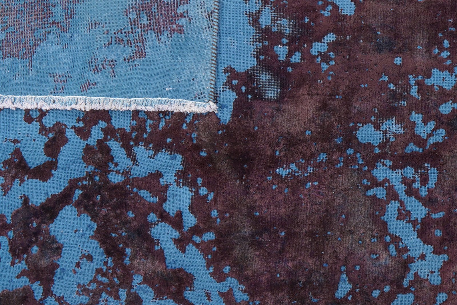 Vintage — Hand-knotted, 205x283 cm, Blue, 100% Virgin Wool | View 6