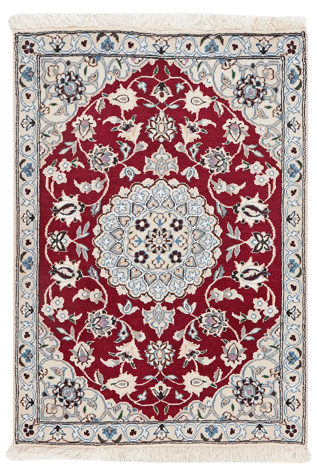 Nain 9La — Hand-knotted, 70x99 cm, Red, 100% Virgin Wool | Main view