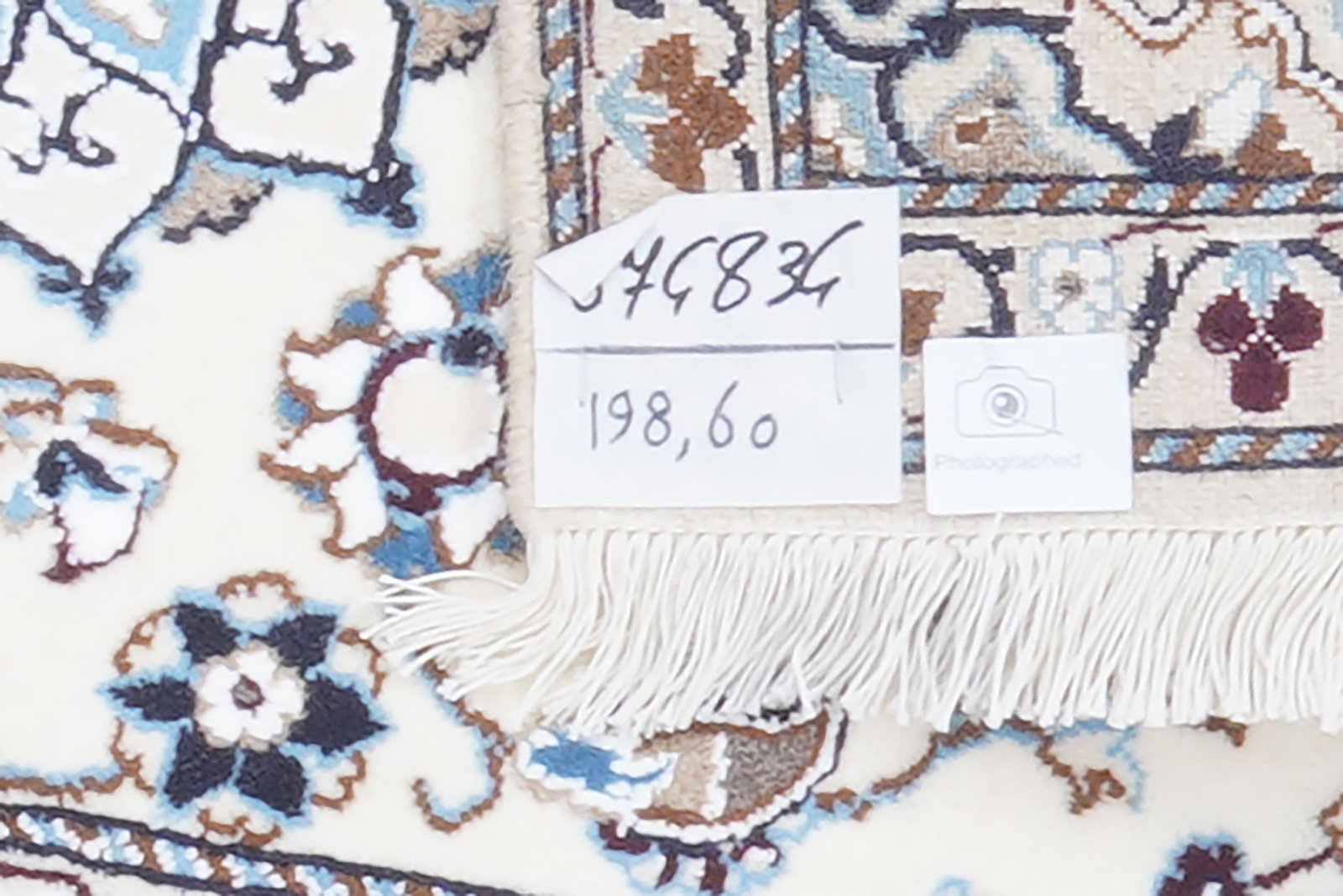 Nain 9La — Hand-knotted, 60x198 cm, Beige, 100% Virgin Wool | View 5