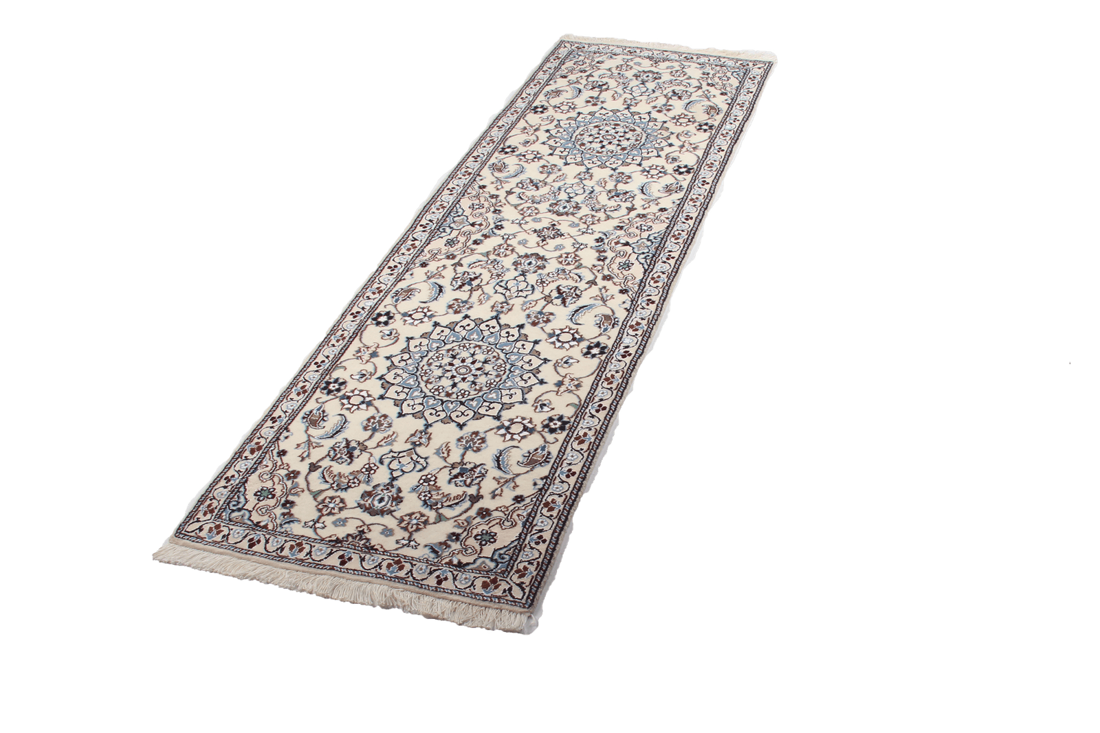 Nain 9La — Hand-knotted, 60x198 cm, Beige, 100% Virgin Wool | View 7