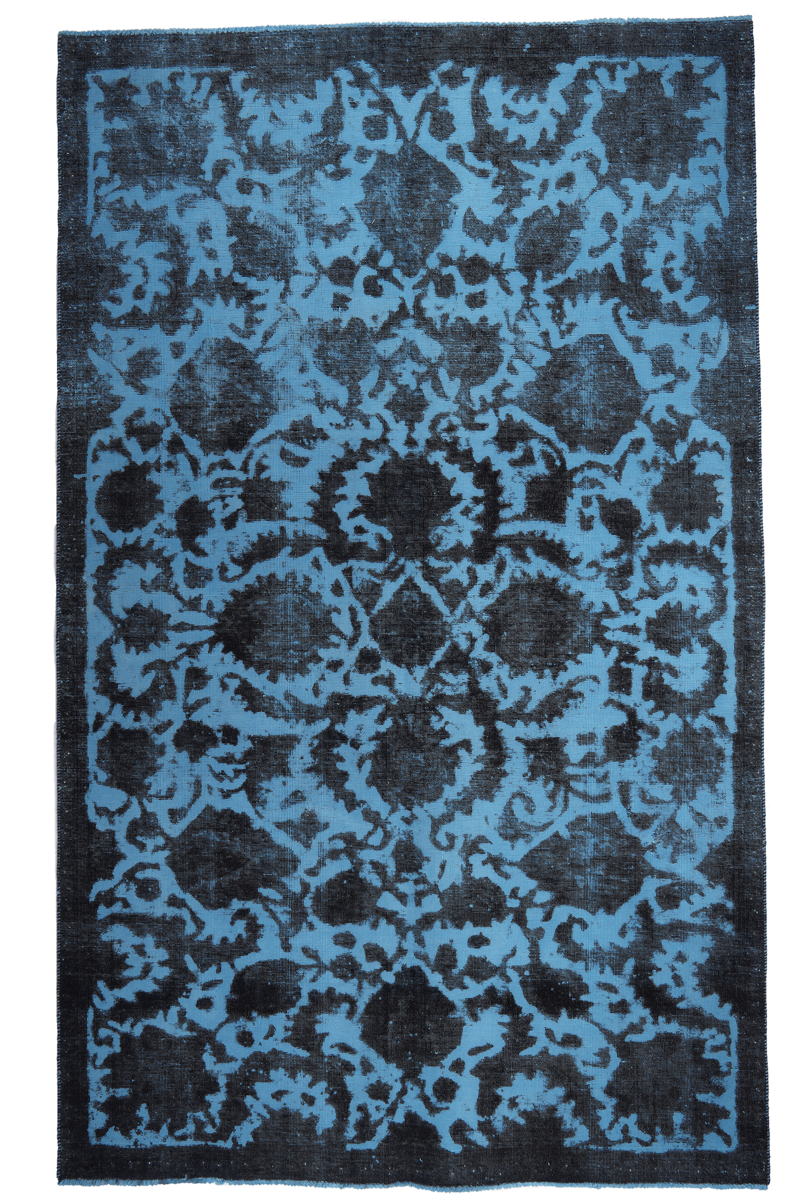 Vintage — Hand-knotted, 159x260 cm, Blue, 100% Virgin Wool | Main view