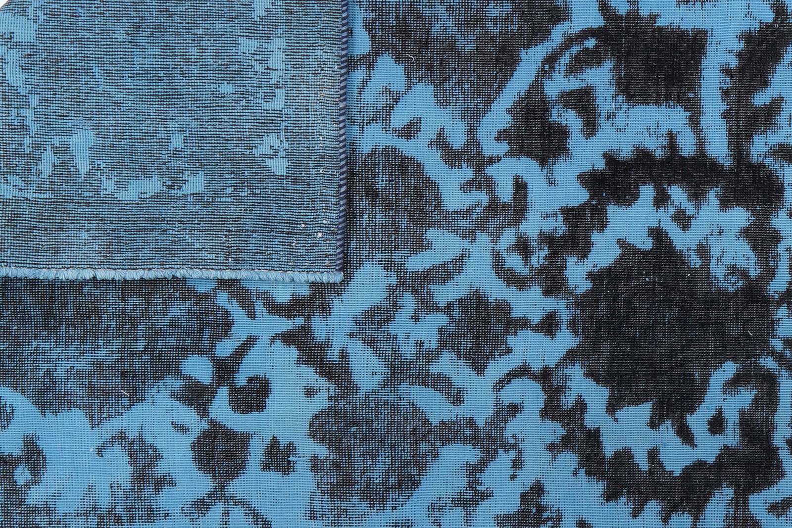 Vintage — Hand-knotted, 159x260 cm, Blue, 100% Virgin Wool | View 6