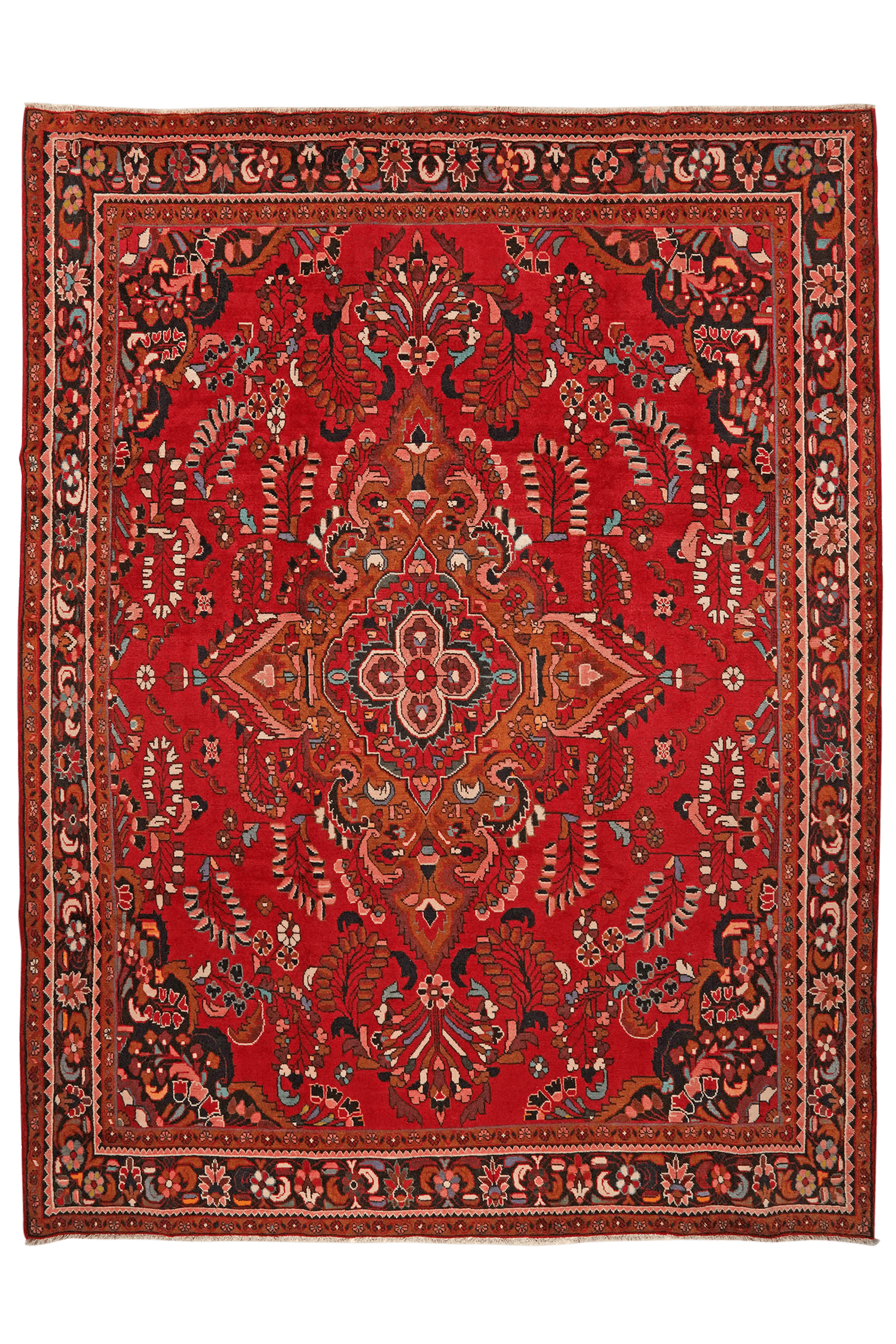 Lilian — Hand-knotted, 245x322 cm, Red, 100% Virgin Wool | Main view