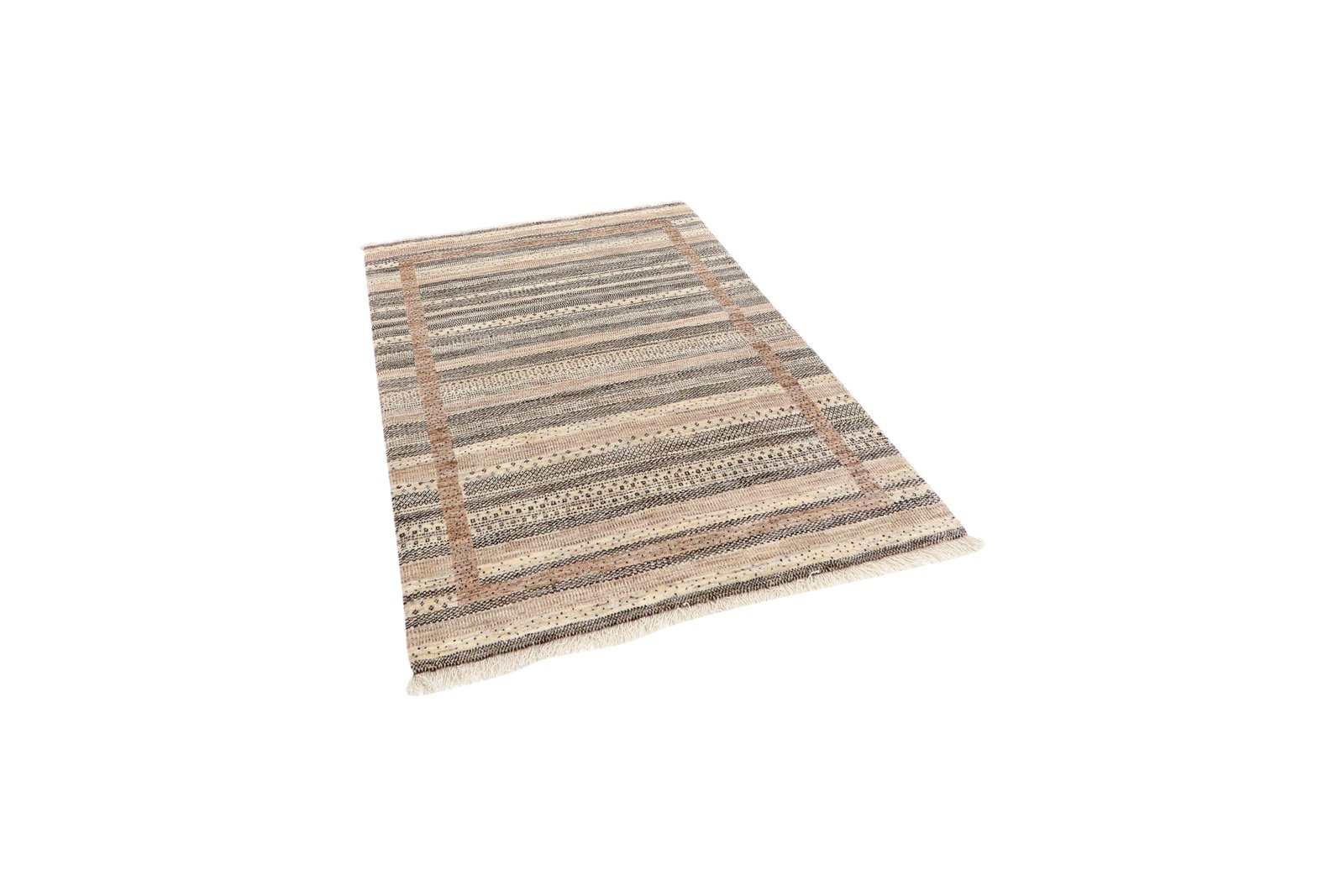 Rizbaf — Hand-knotted, 108x154 cm, Beige, 100% Virgin Wool | View 5