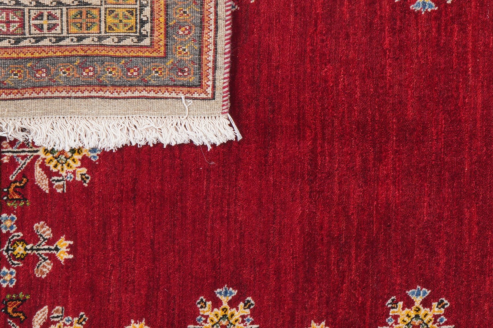 Rizbaf — Hand-knotted, 133x213 cm, Red, 100% Virgin Wool | View 6