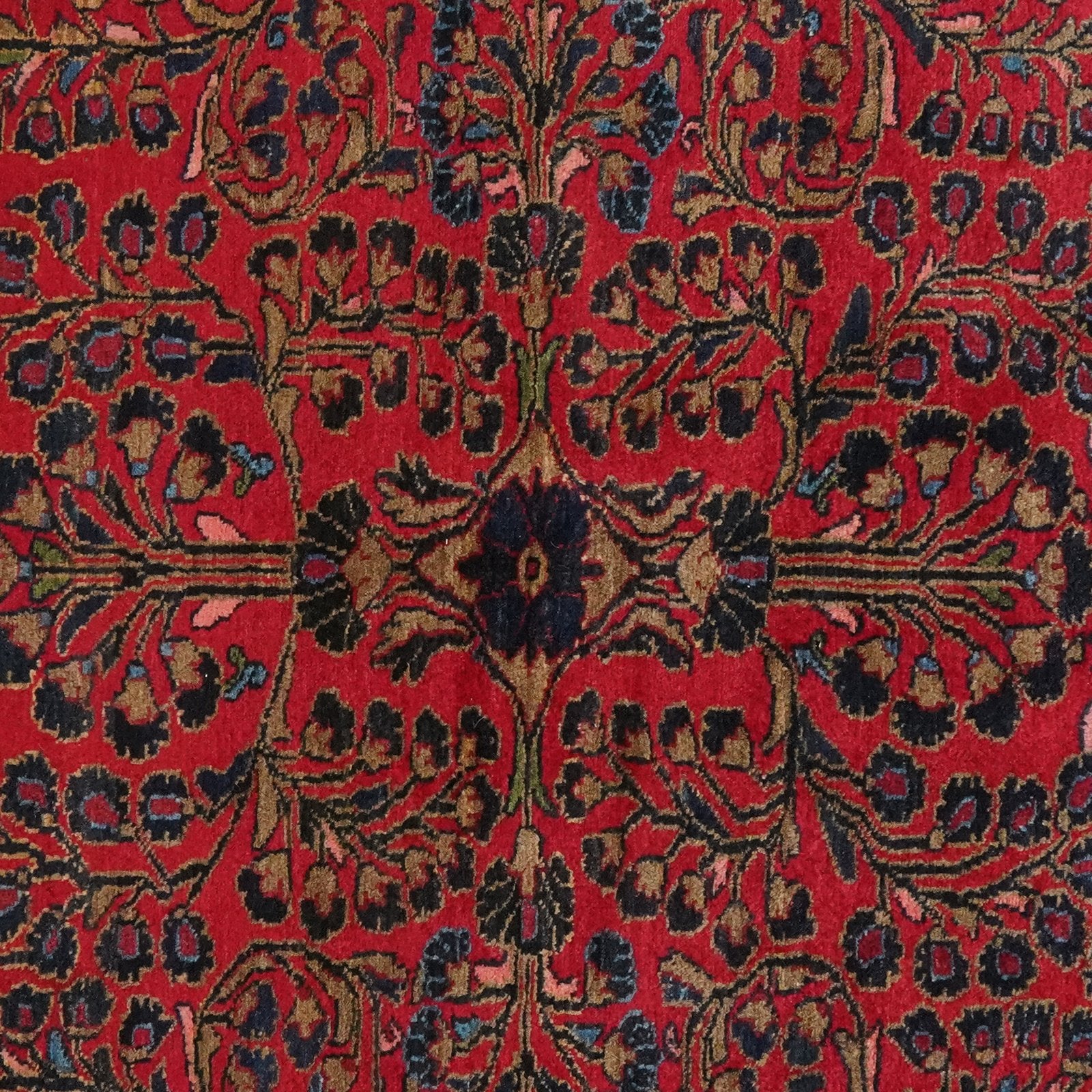 Lilian — Hand-knotted, 155x188 cm, Red, 100% Virgin Wool | View 6