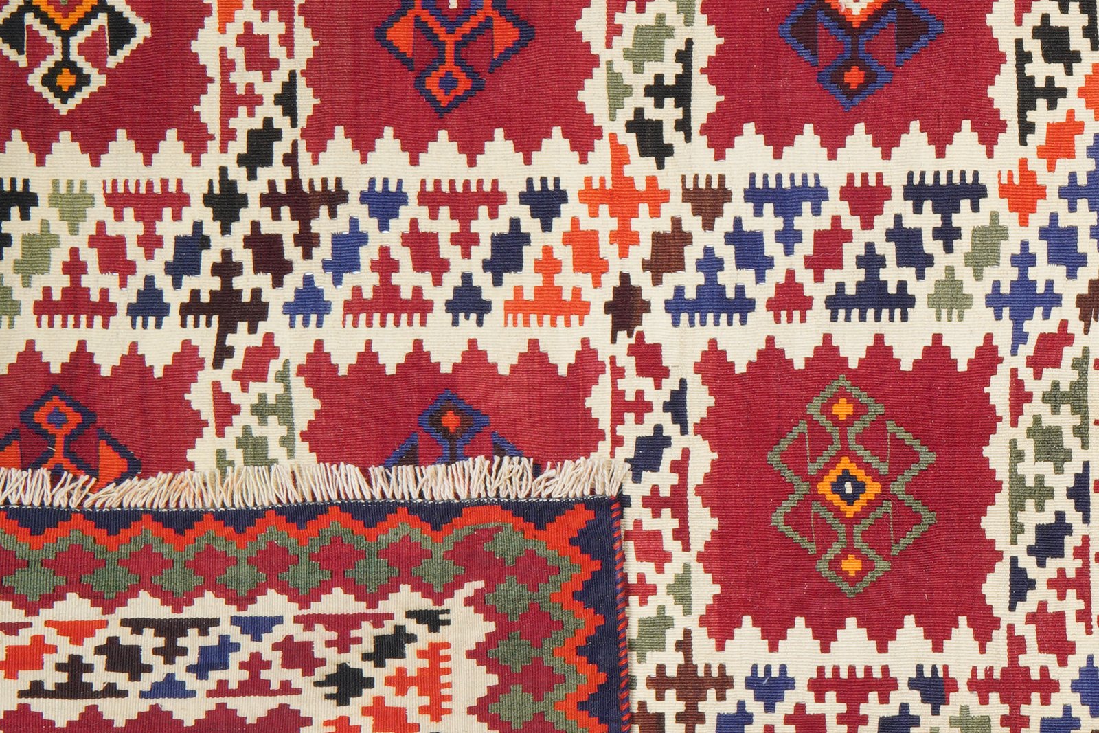 Kelim Gashgai Old — Handmade, 161x295 cm, Multicolor, 100% Virgin Wool | View 6