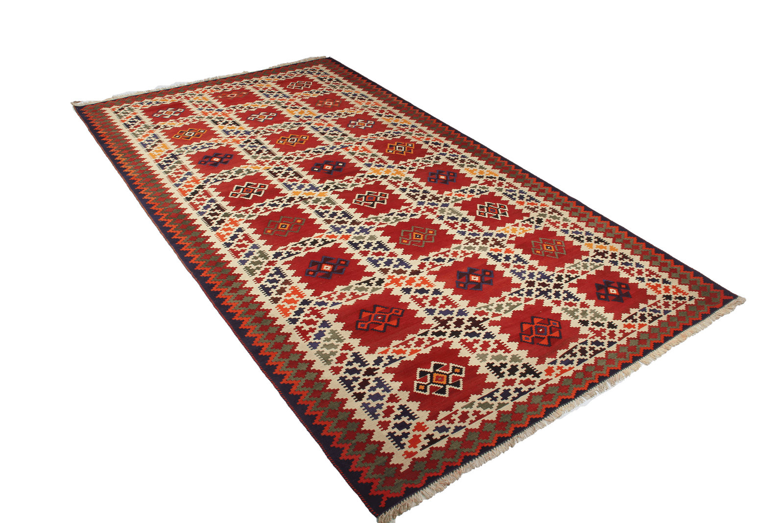 Kelim Gashgai Old — Handmade, 161x295 cm, Multicolor, 100% Virgin Wool | View 7