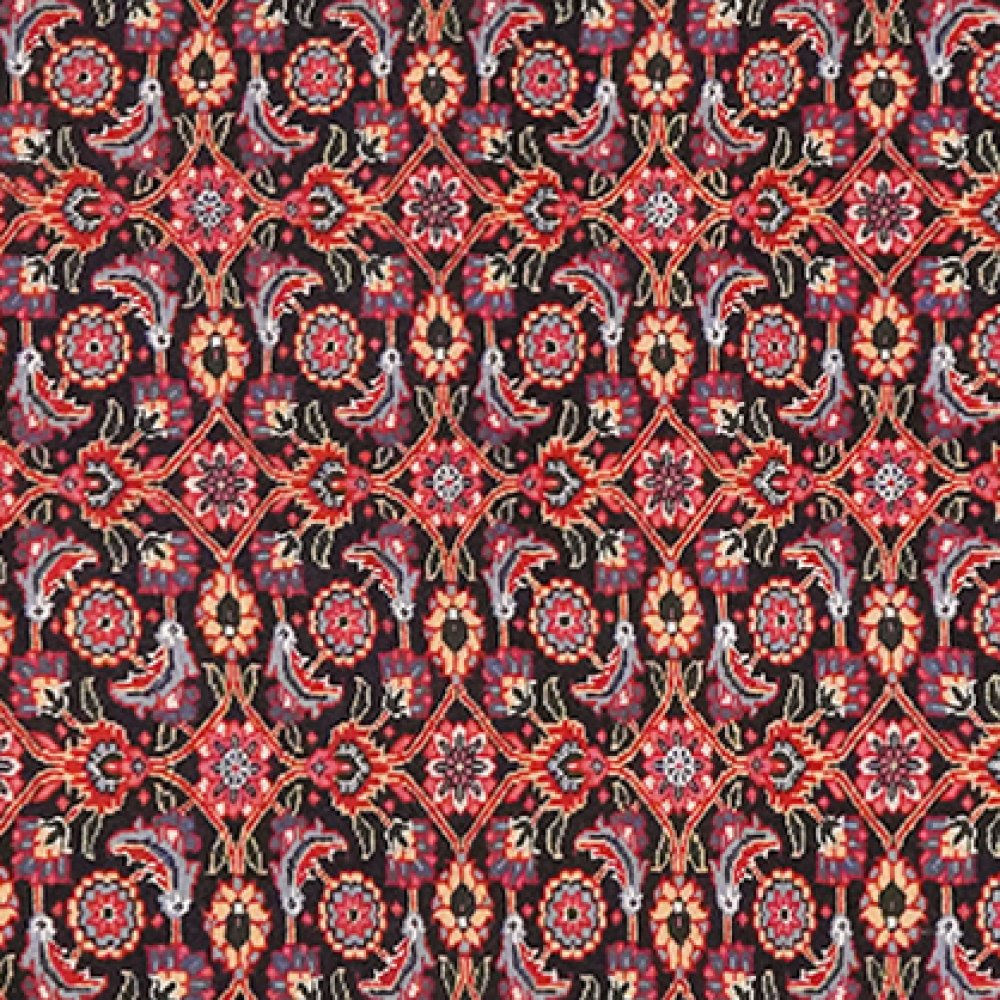 Tabriz 50 Raj — Hand-knotted, 65x200 cm, Blue, 100% Virgin Wool | View 4