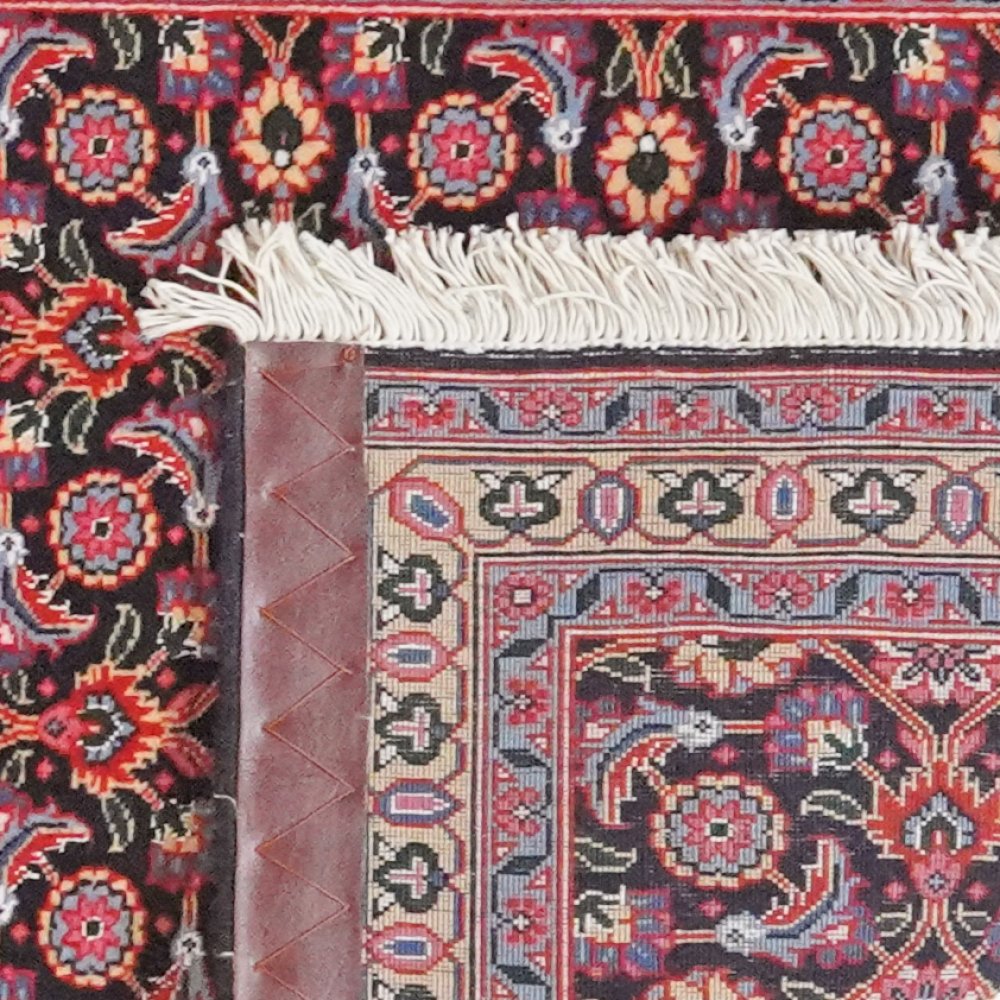 Tabriz 50 Raj — Hand-knotted, 65x200 cm, Blue, 100% Virgin Wool | View 6