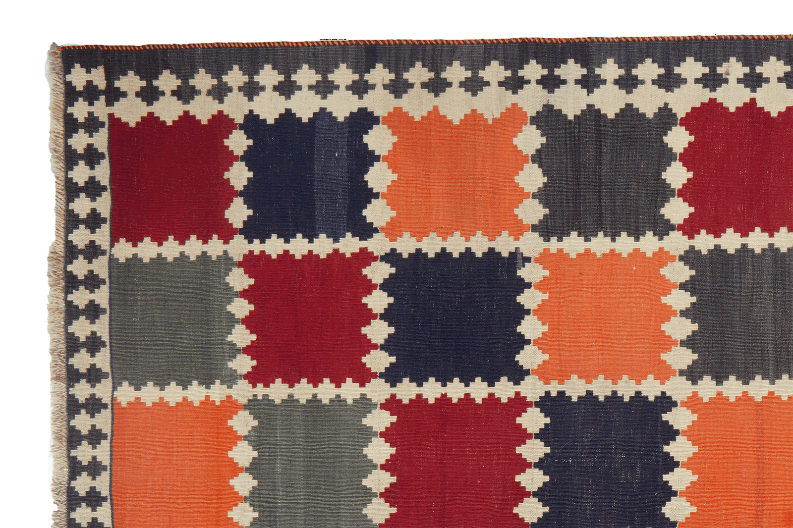 Kelim Gashgai Old — Handgefertigt, 250x165 cm, Bunt, 100% Virgin Wool | View 4