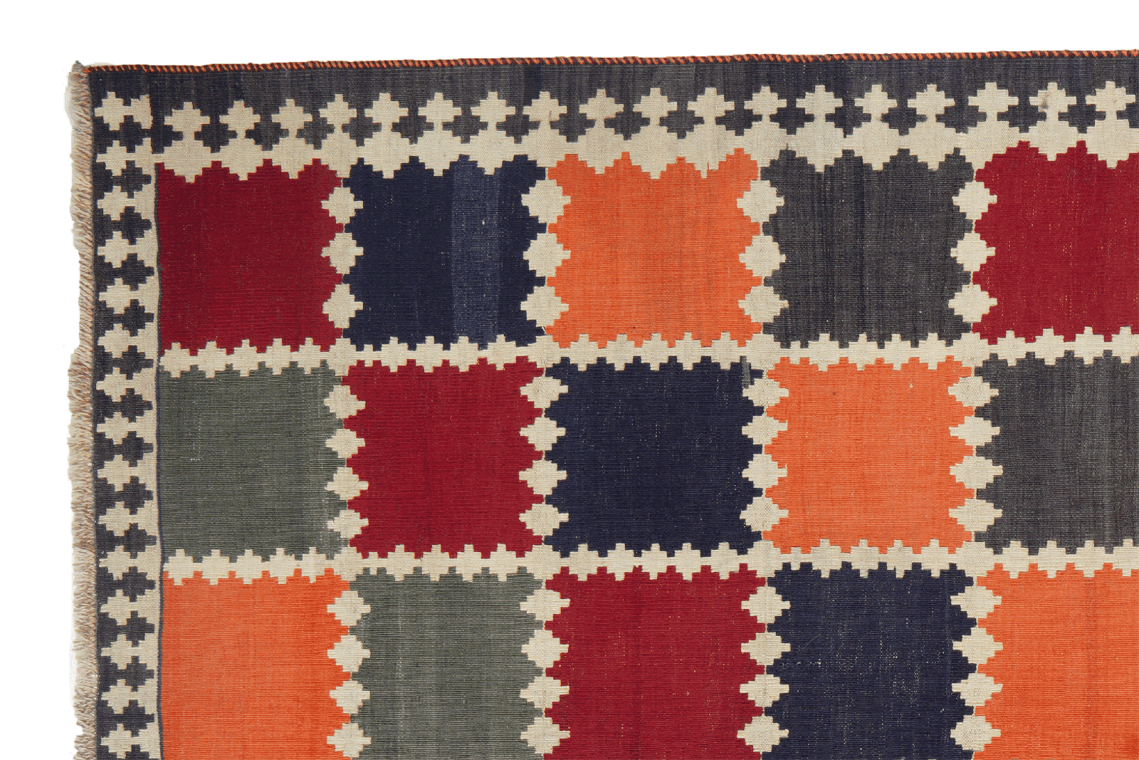 Kelim Gashgai Old — Handmade, 165x250 cm, Multicolor, 100% Virgin Wool | View 3