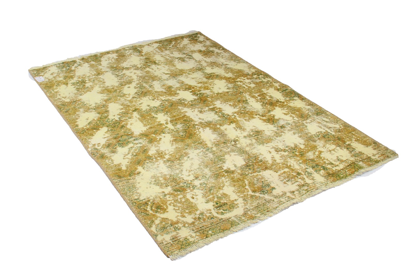 Vintage — Hand-knotted, 134x188 cm, Yellow, 100% Virgin Wool | View 7