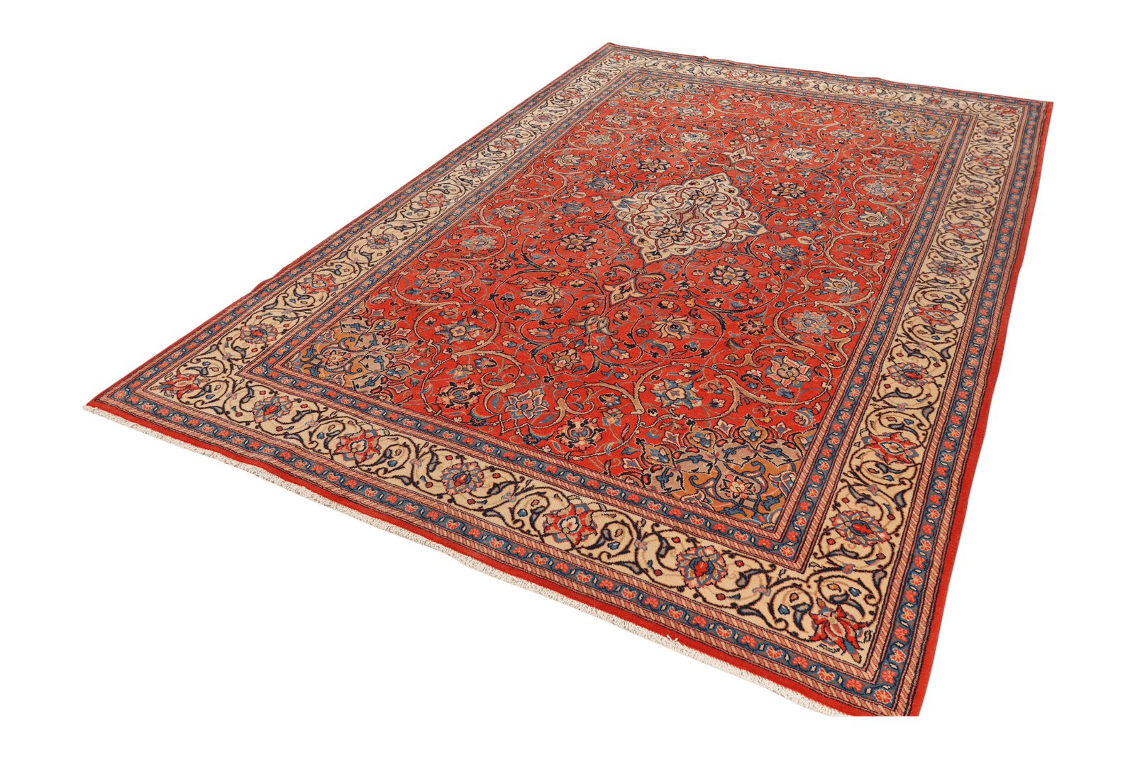 Sarough — Hand-knotted, 201x301 cm, Red, 100% Virgin Wool | View 5