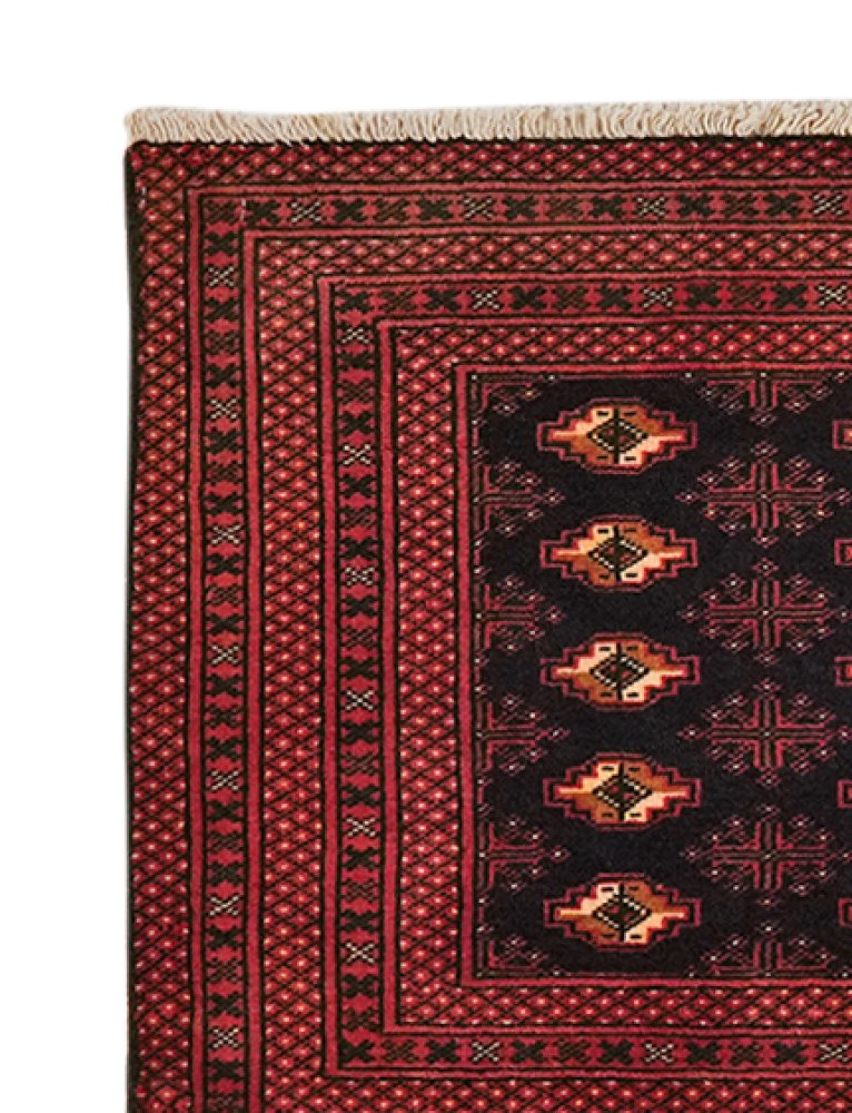 Belutch — Hand-knotted, 116x57 cm, Blue, 100% Virgin Wool | View 3