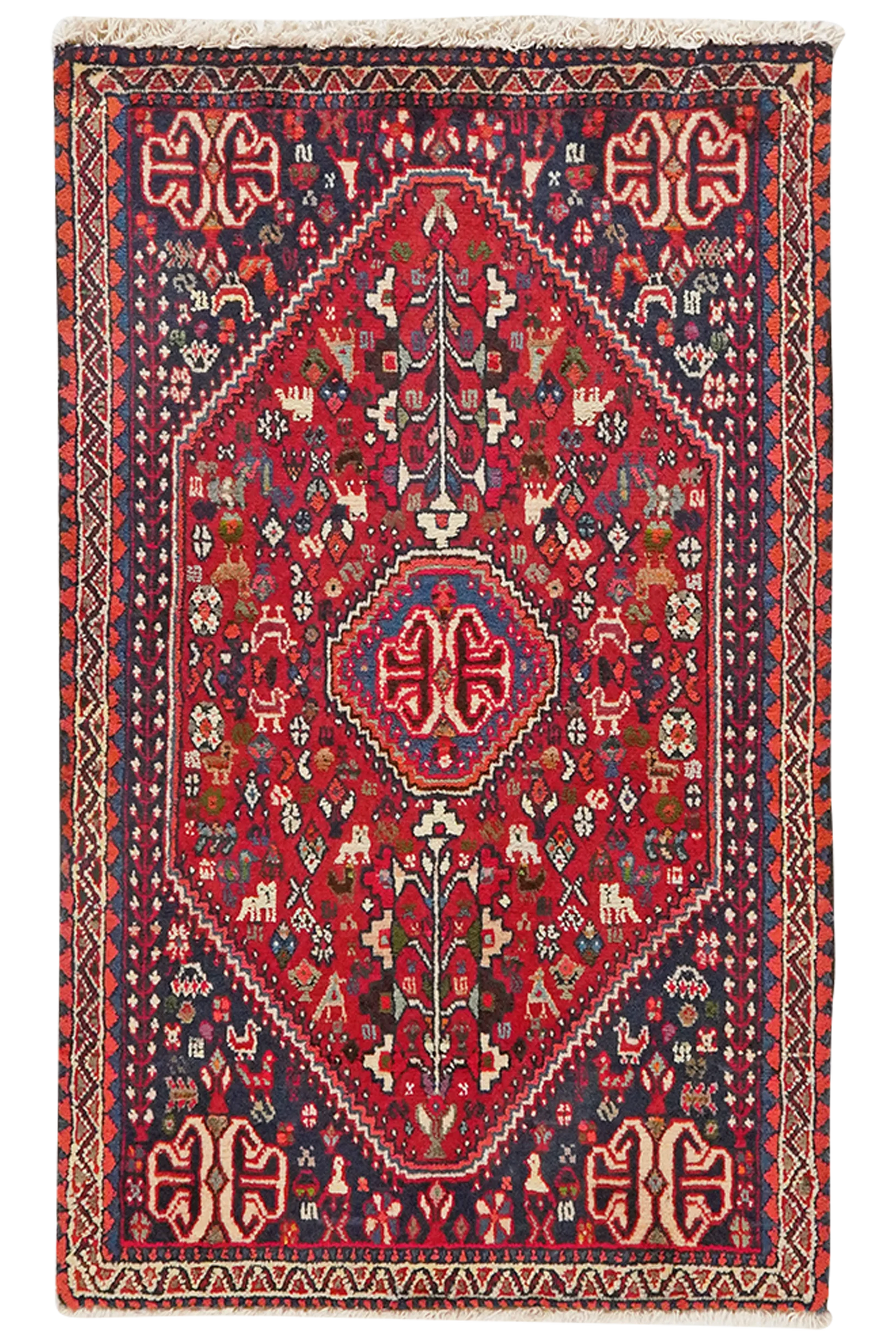 Abadeh — Handgefertigt, 99x61 cm, Beige, 100% Virgin Wool | Main view