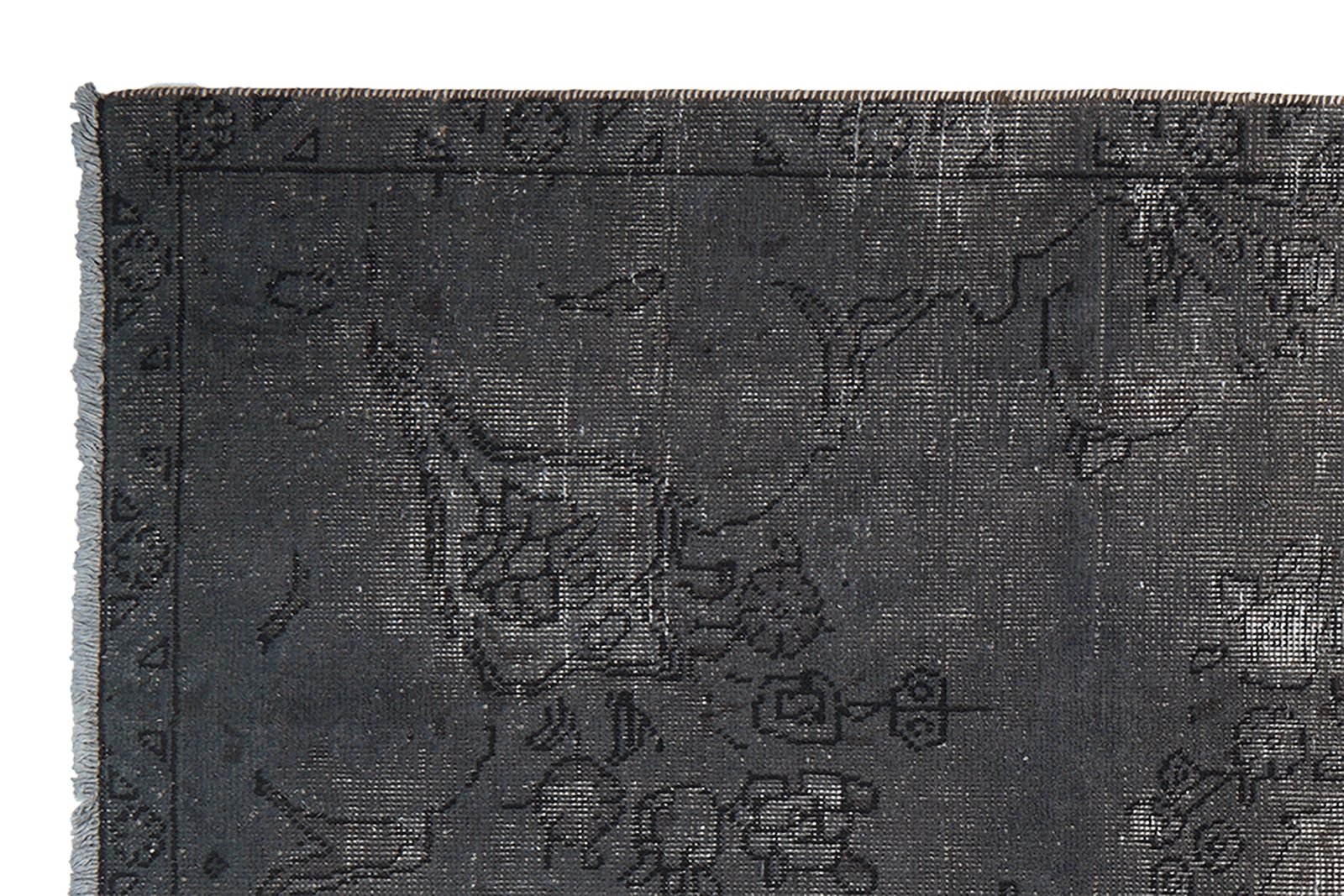Vintage — Hand-knotted, 153x248 cm, Grey, 100% Virgin Wool | View 3