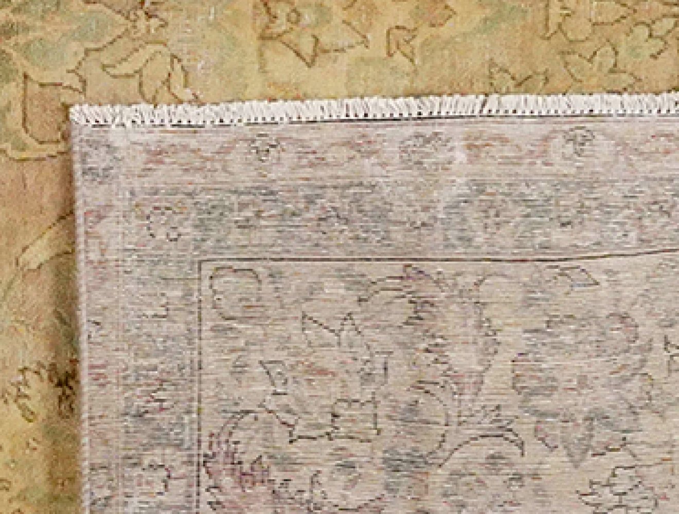 Vintage — Hand-knotted, 252x366 cm, Beige, 100% Virgin Wool | View 6