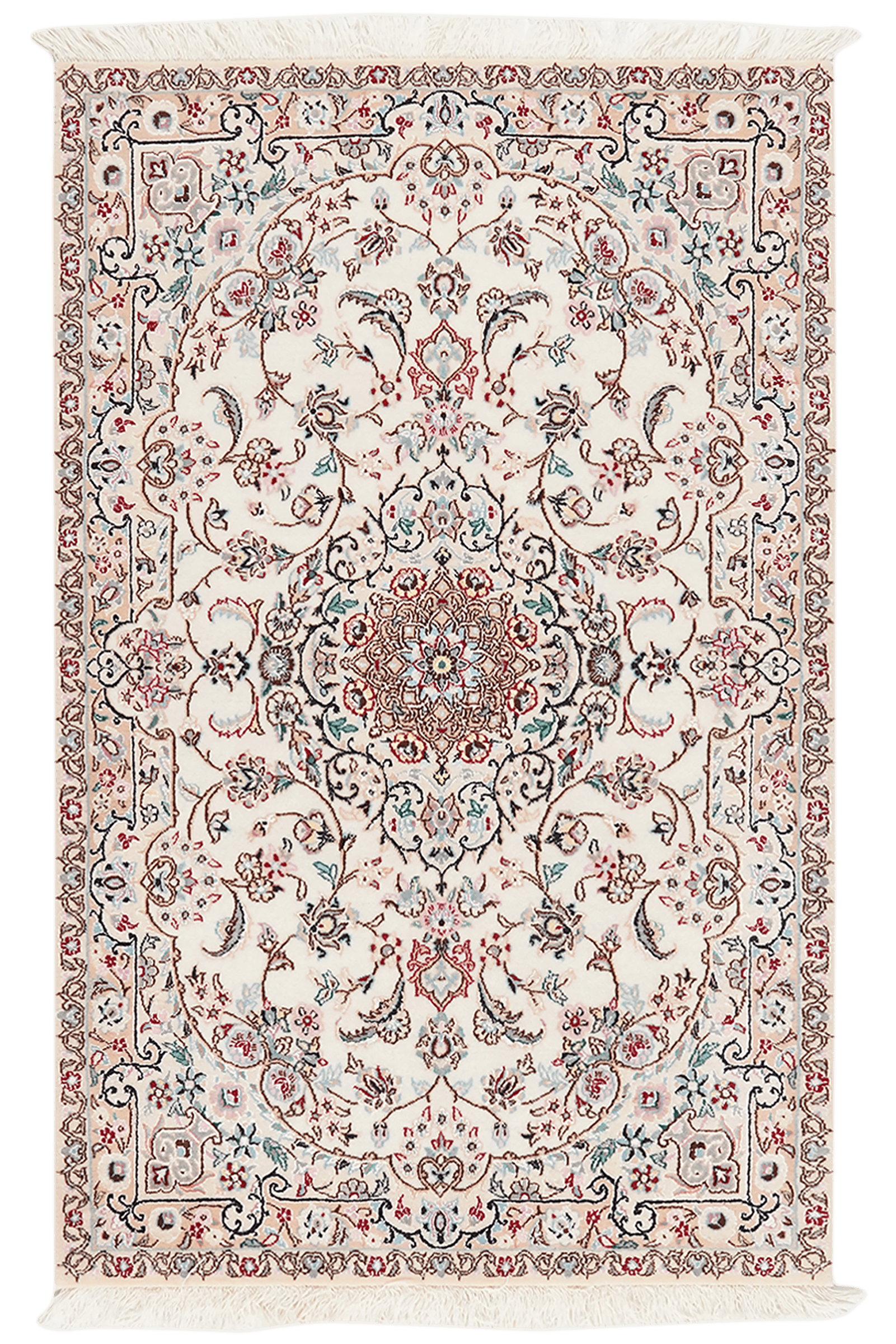 Nain 6La — Hand-knotted, 80x122 cm, Beige, 100% Virgin Wool | Main view