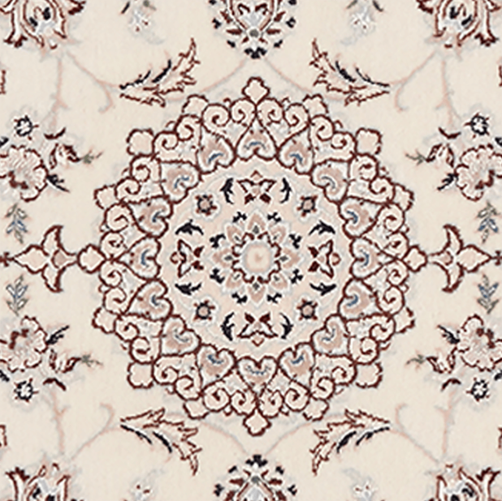 Nain 6La — Hand-knotted, 77x113 cm, Beige, 100% Virgin Wool | View 4
