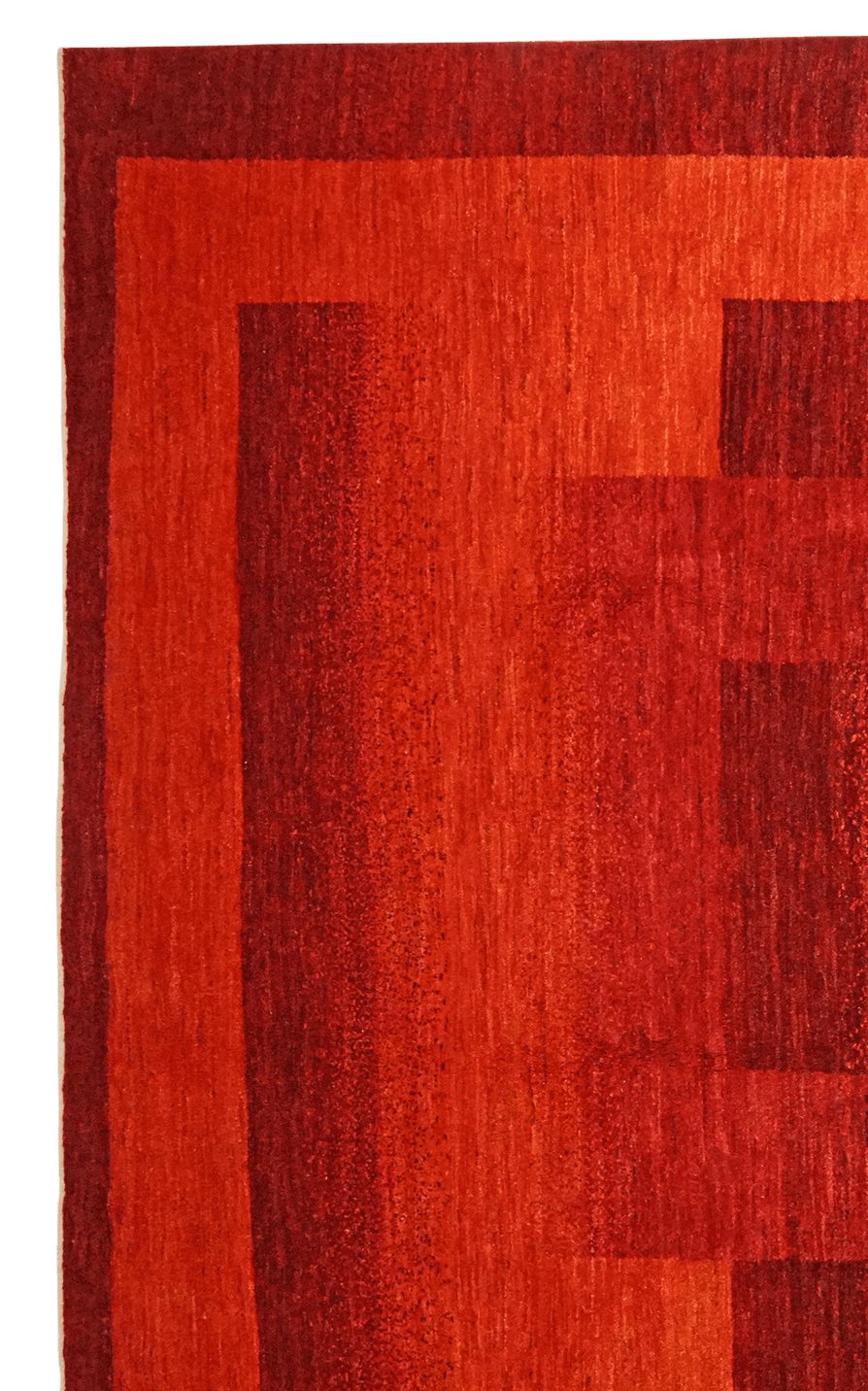Rizbaf — Hand-knotted, 226x307 cm, Red, 100% Virgin Wool | View 3